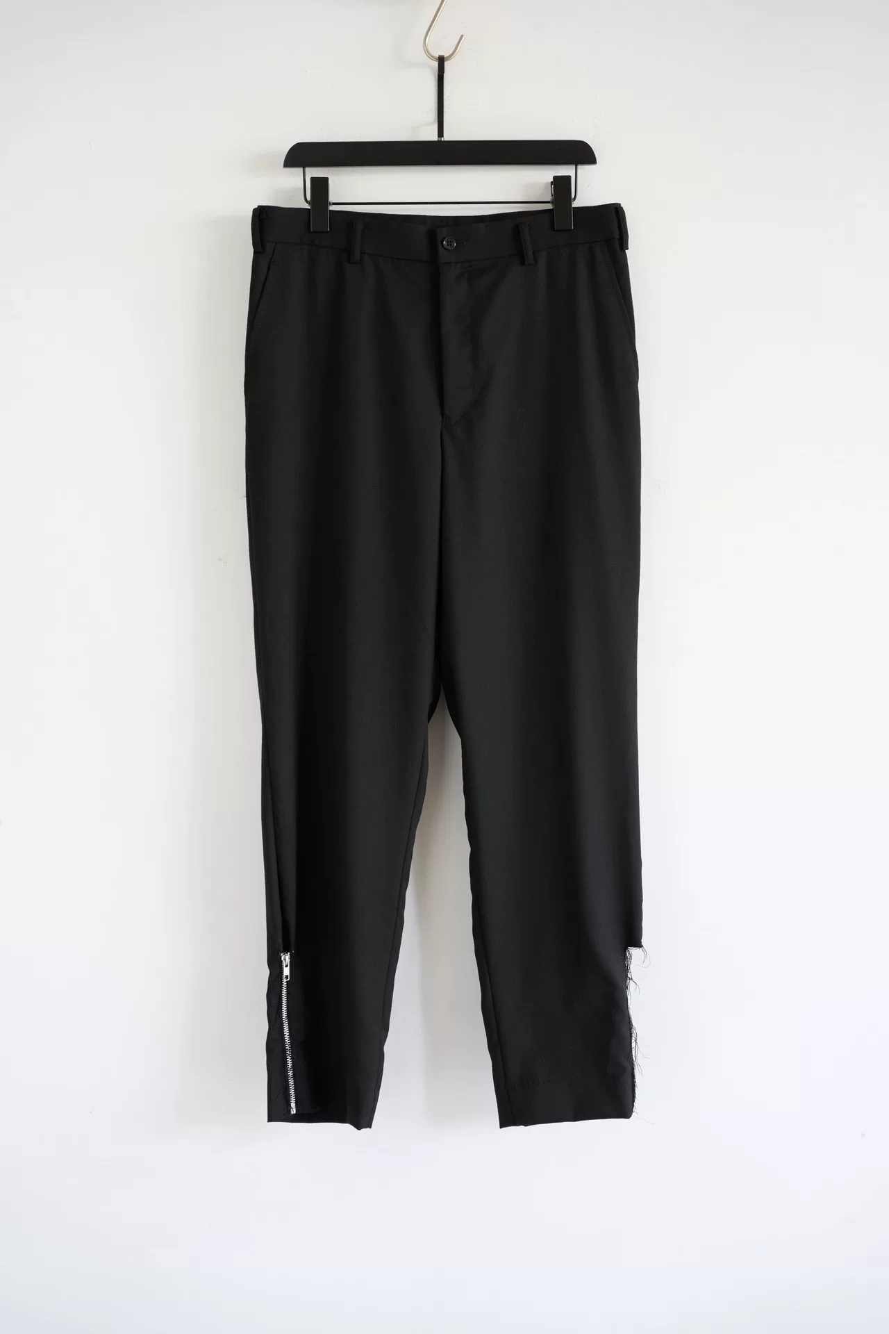 Comme des Garcons 19ss Zip Frayed Trousers