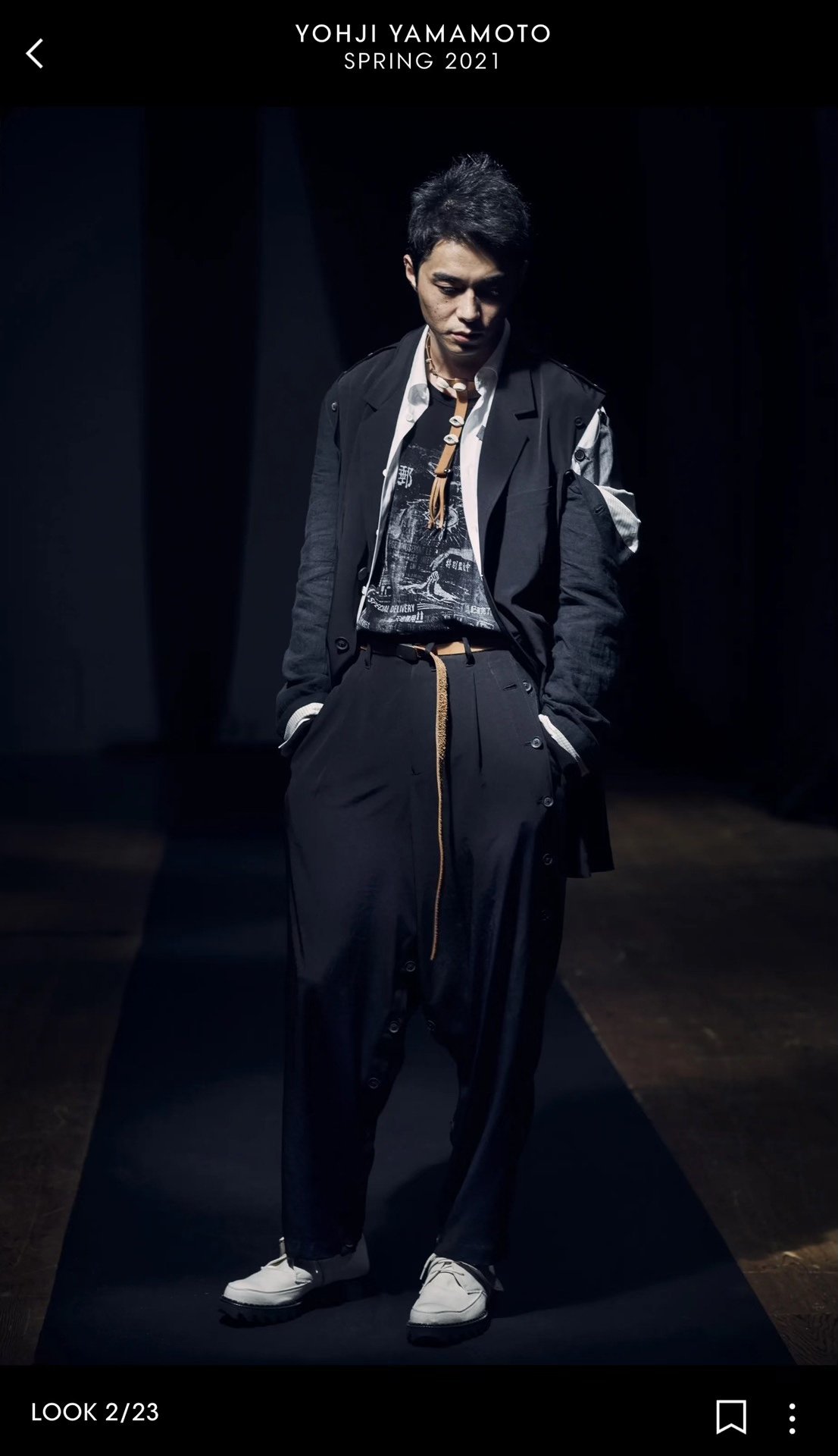Yohji Yamamoto 21ss Eye Button Choker — front