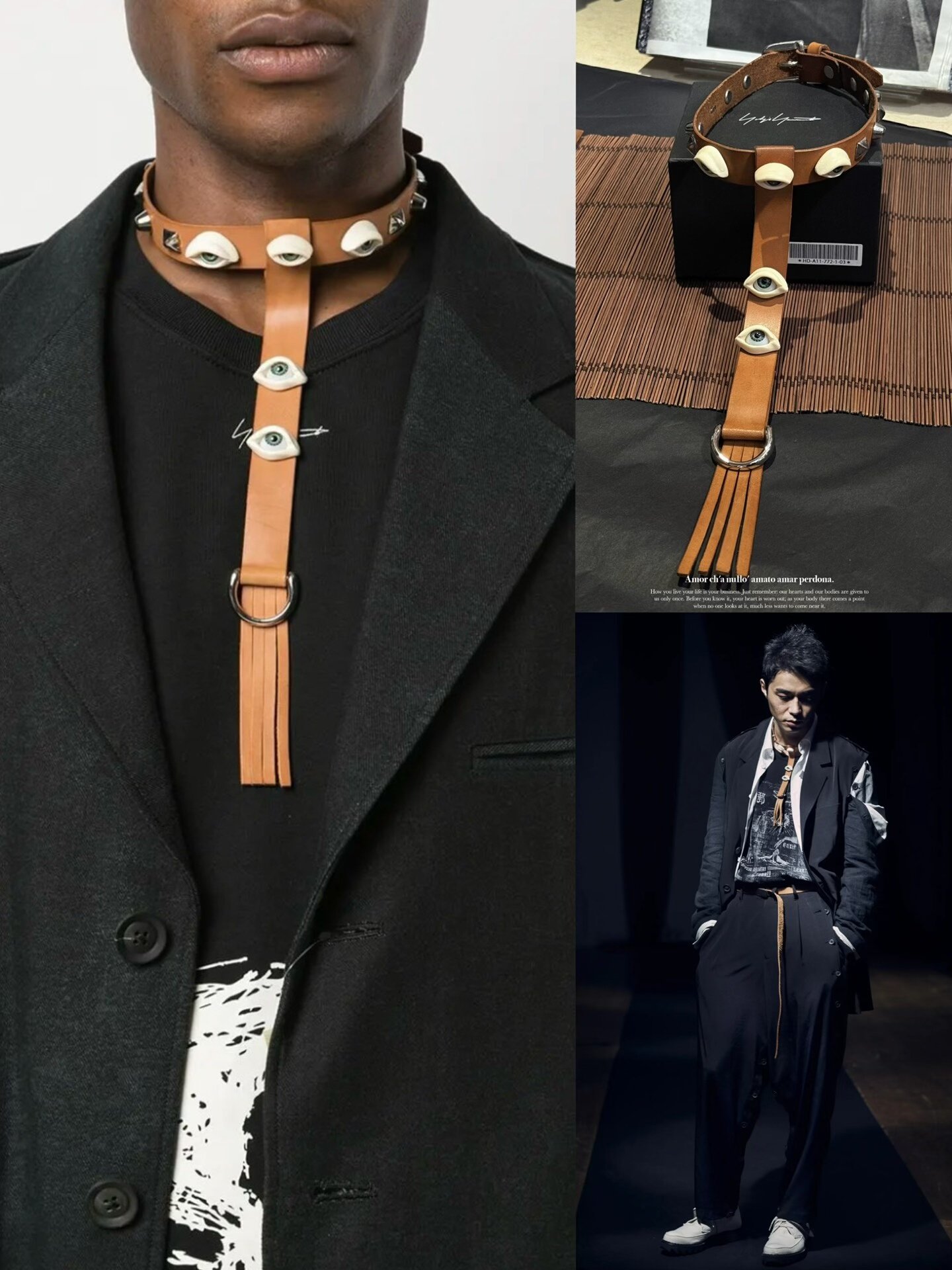 Yohji Yamamoto 21ss Eye Button Choker