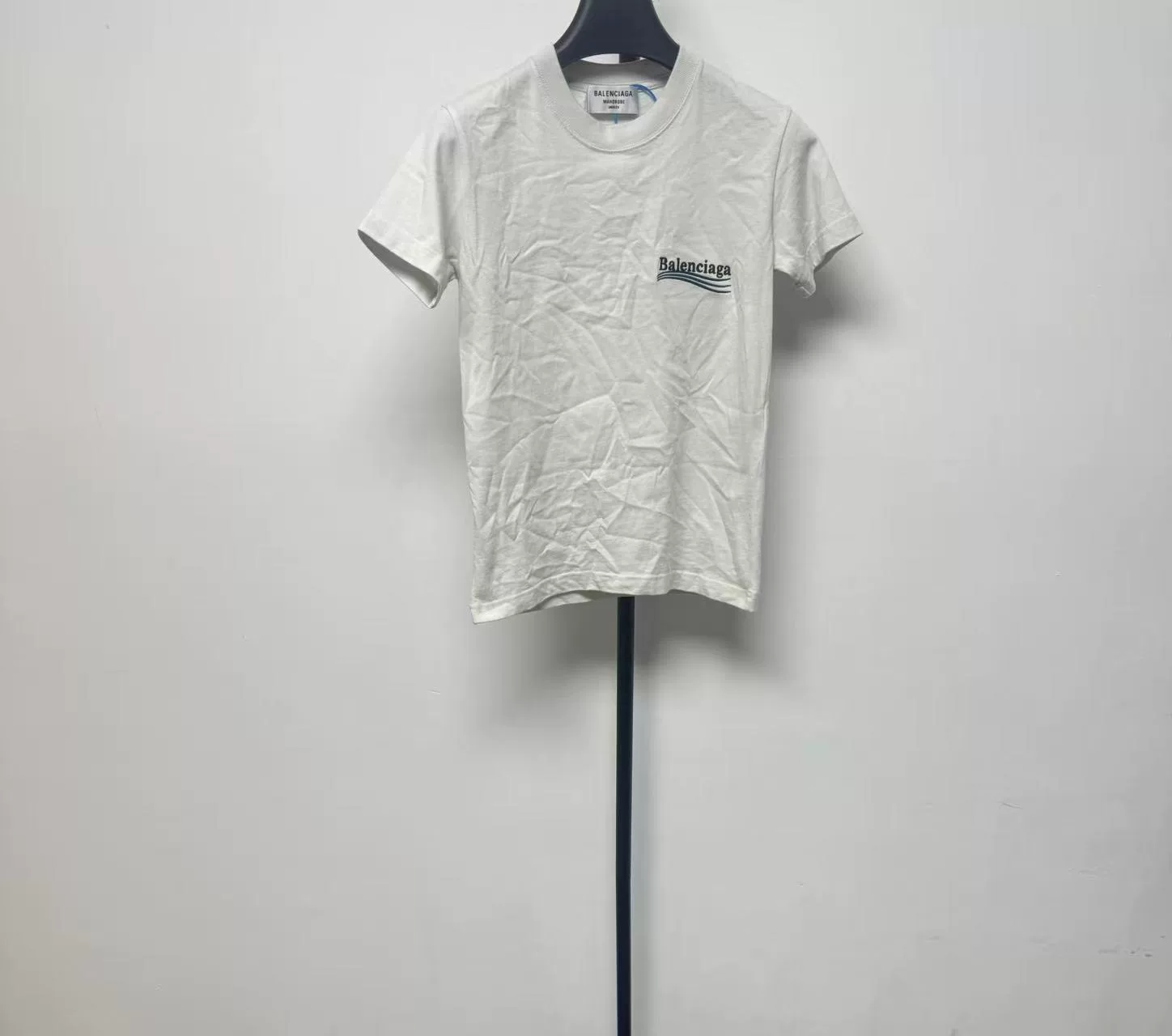 Balenciaga Off-White Logo Crewneck T-Shirt