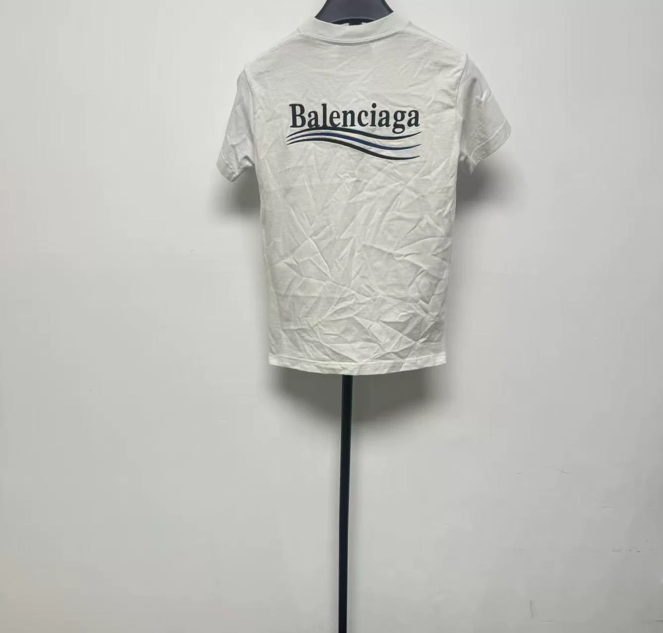Balenciaga Off-White Logo Crewneck T-Shirt — front