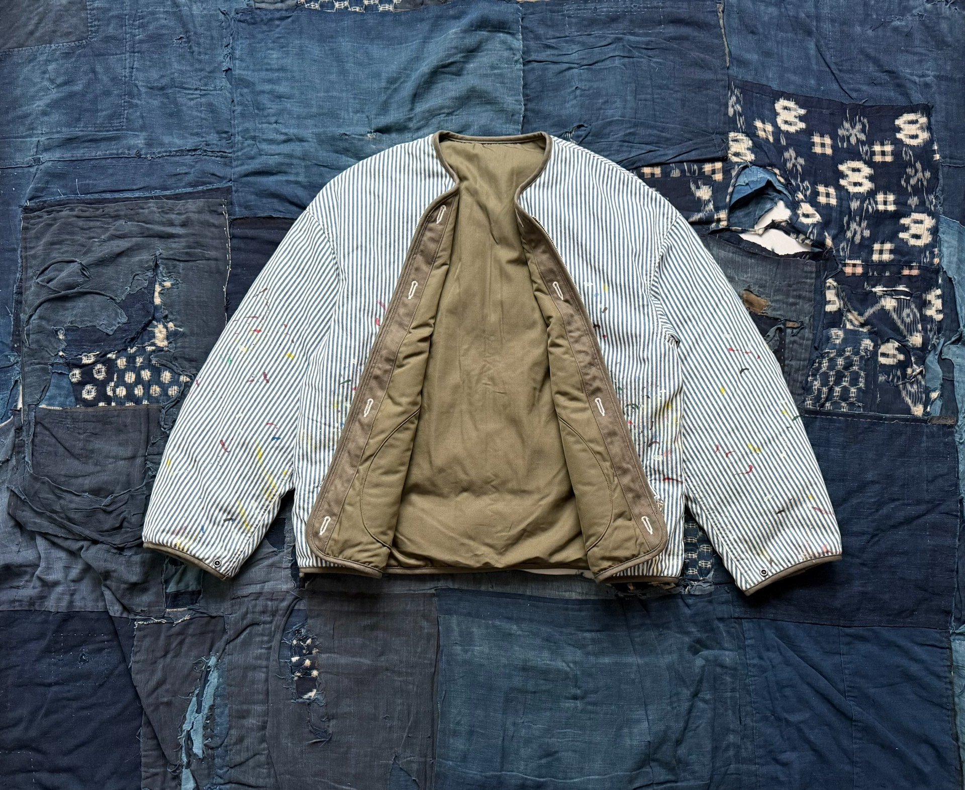 VISVIM 26SS IRIS DOWN JKT DMGD — front