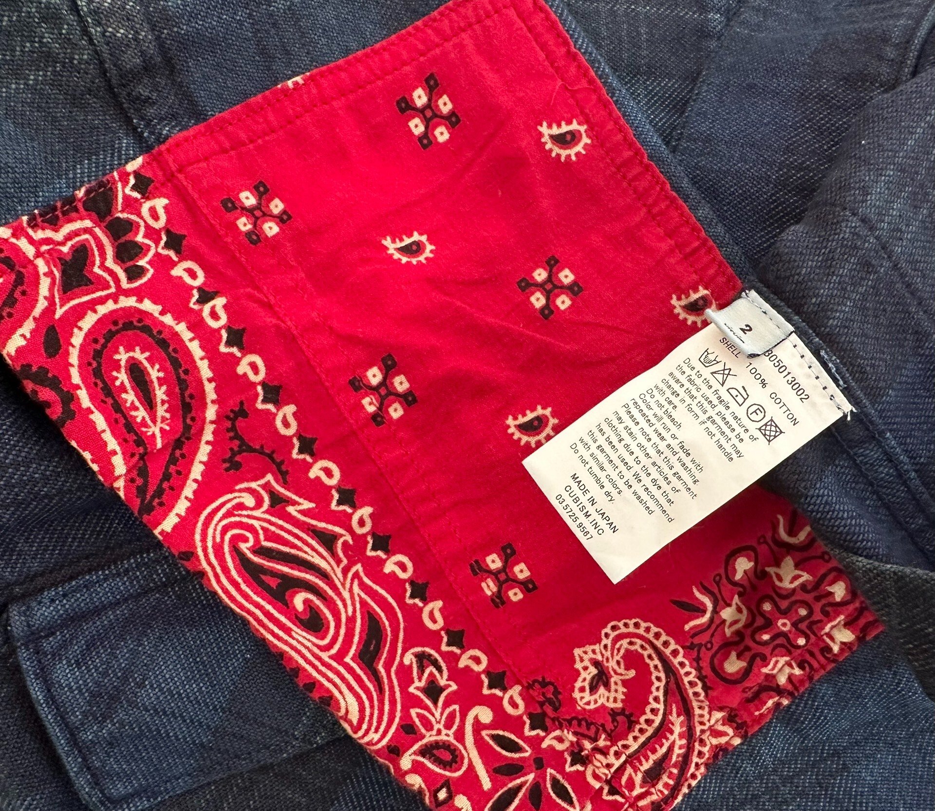 VISVIM KILGORE JKT BANDANA GIZA — back