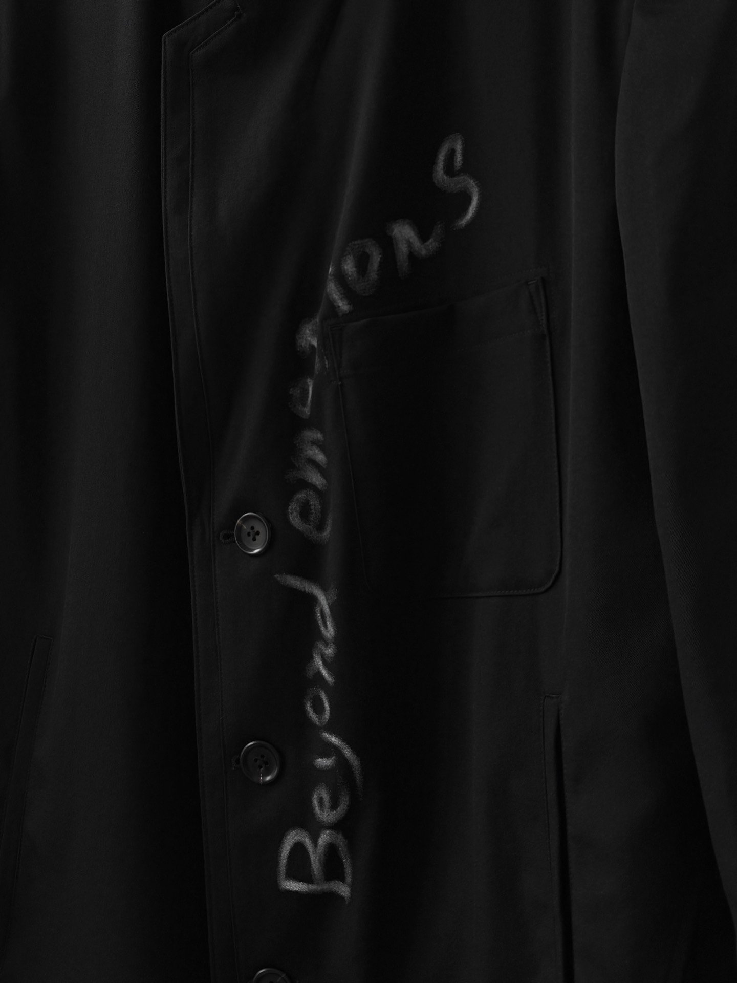 Yohji Yamamoto 23SS Long Coat — detail