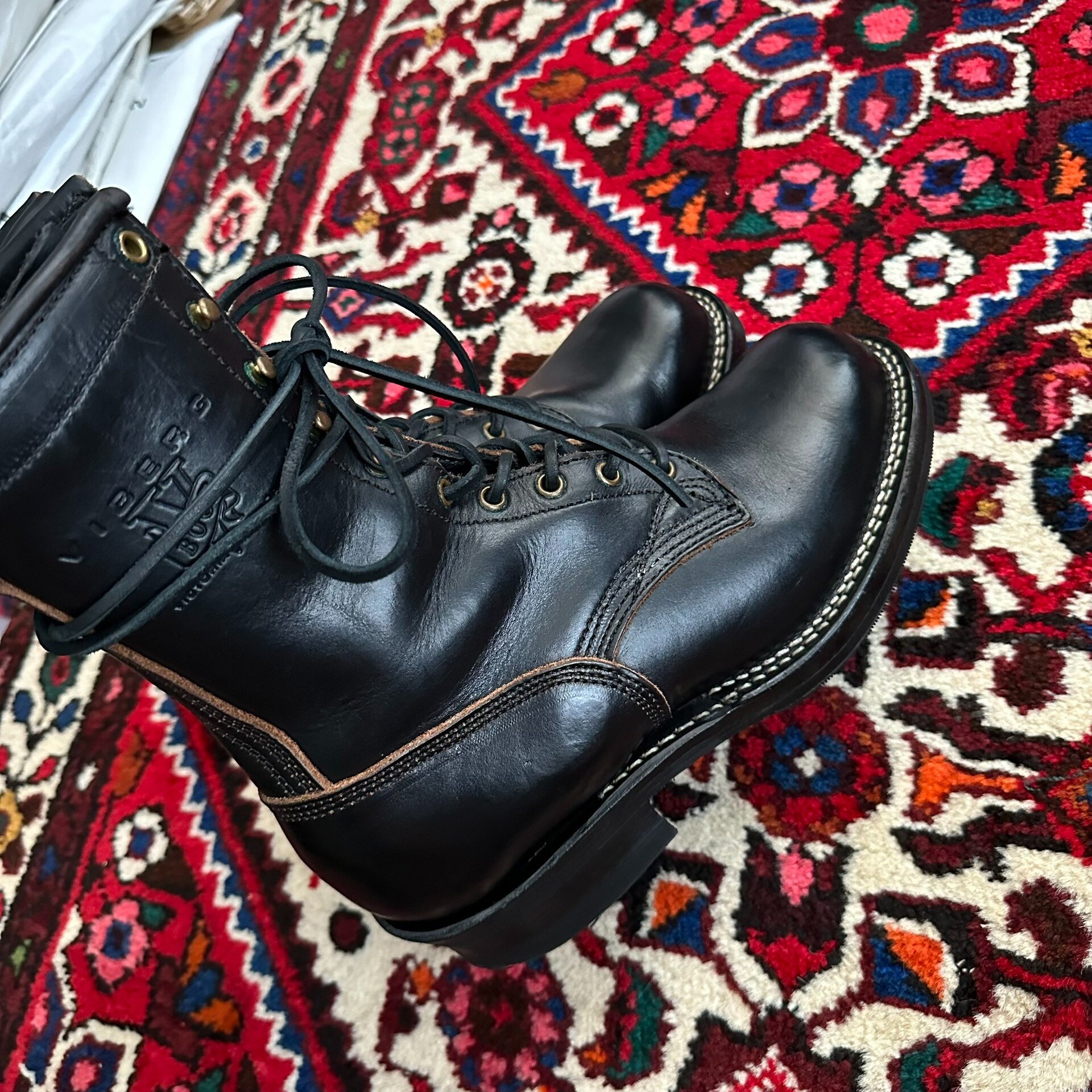 Viberg Work Boots — label