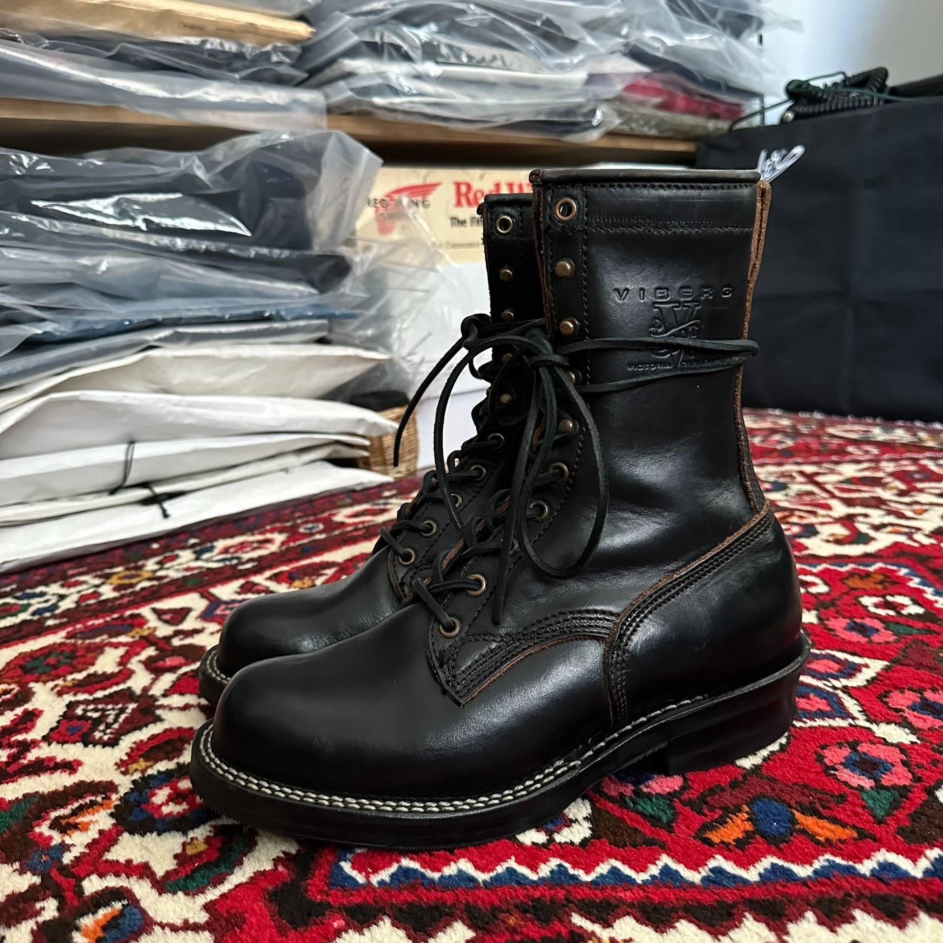 Viberg Work Boots — detail