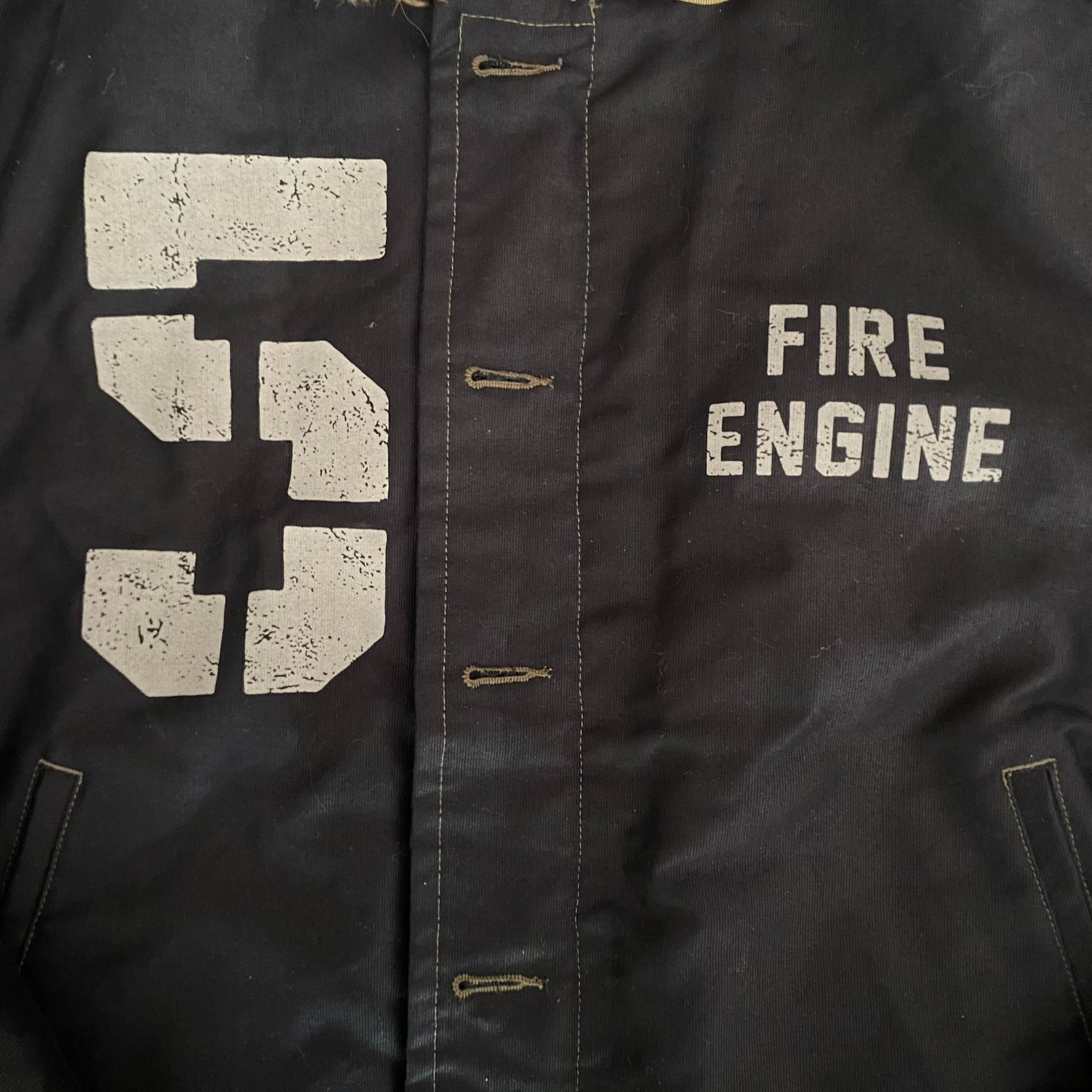 Toys Mccoy N1 Fire Engine Jacket — detail