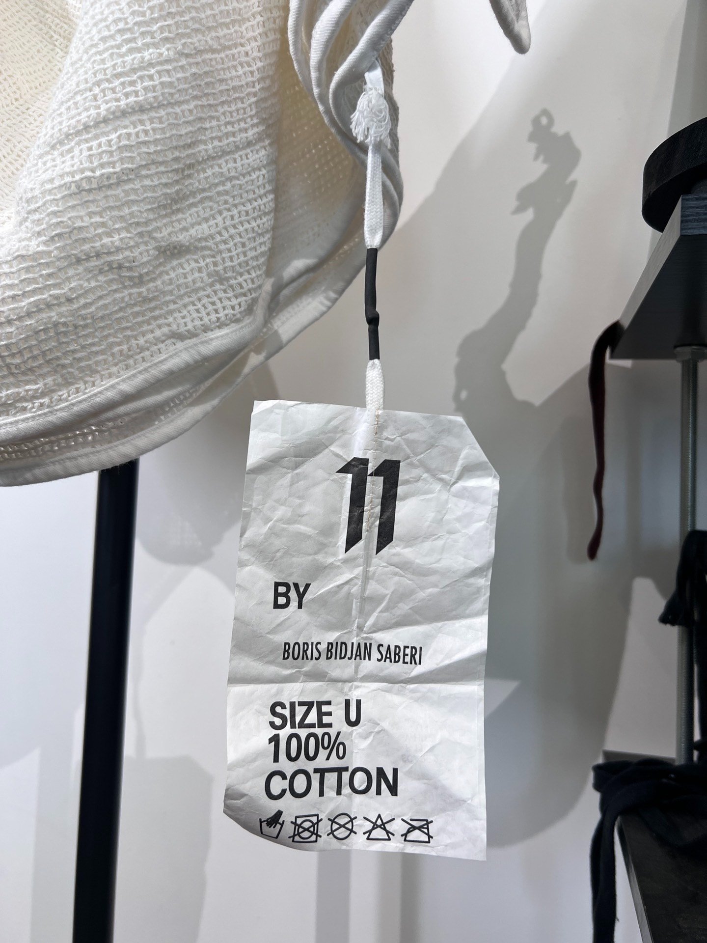 11 by Boris Bidjan Saberi Cotton Scarf — back