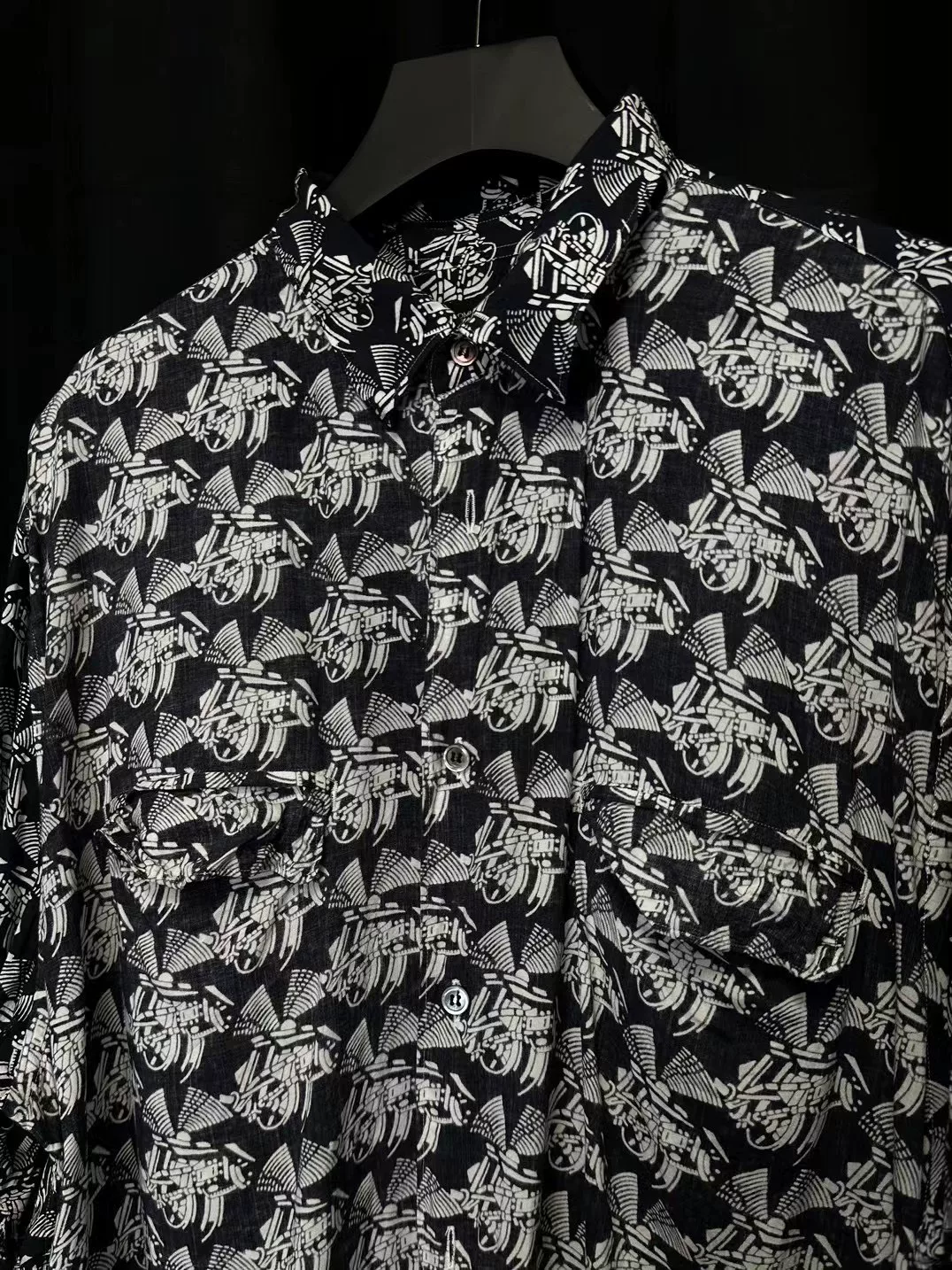 Comme des Garçons 95SS Abstract Oversized Shirt — back