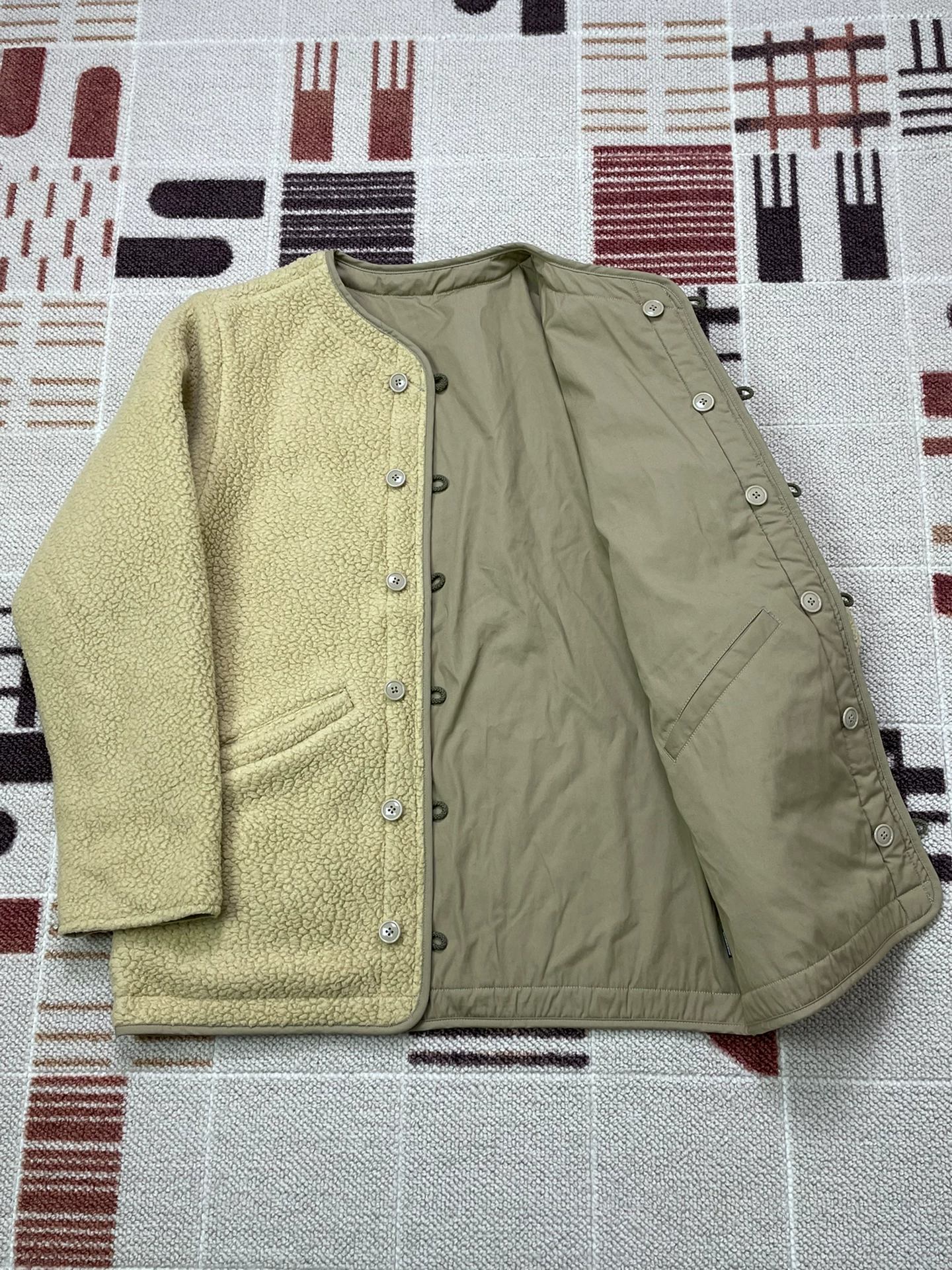 NEIGHBORHOOD DUAL JKT Shearling Jacket — detail