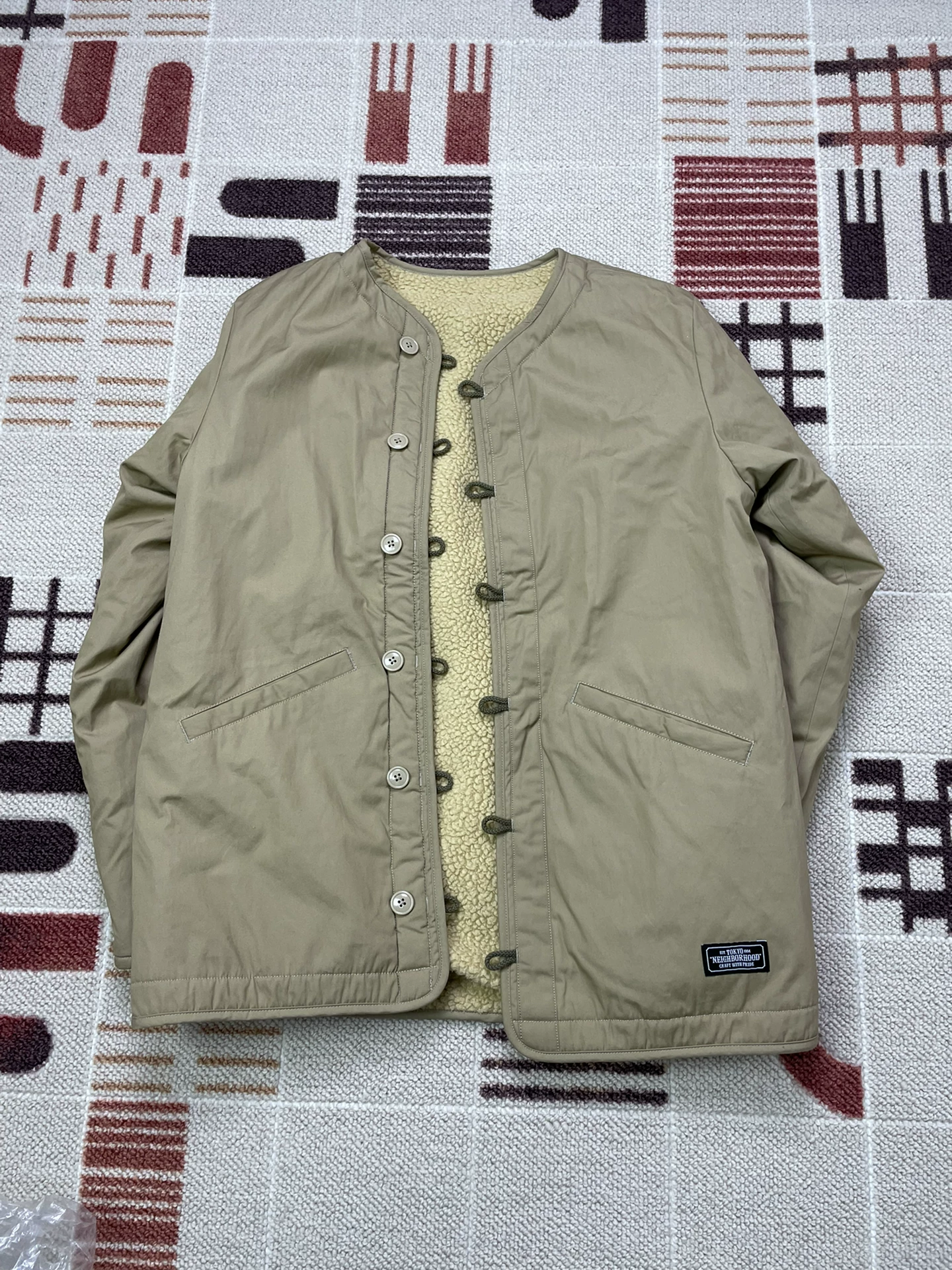 NEIGHBORHOOD DUAL JKT Shearling Jacket — back