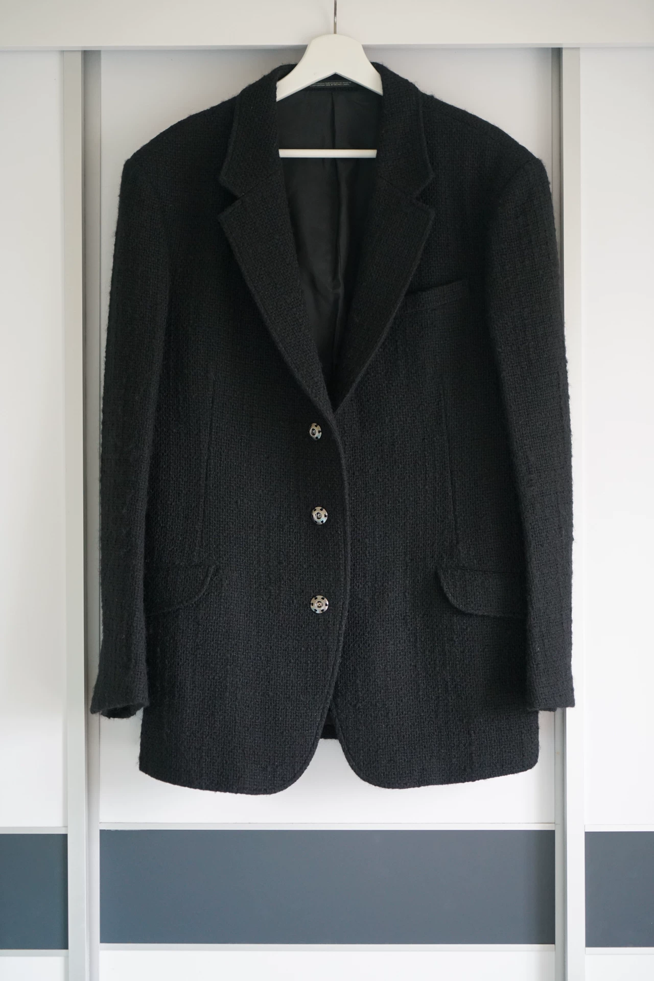 Yohji Yamamoto 2013AW Silver Button Knit Blazer