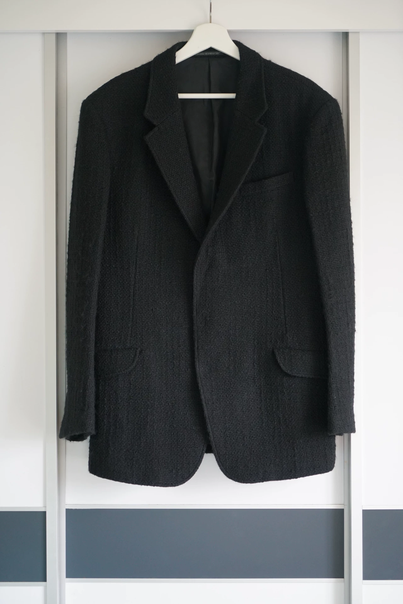Yohji Yamamoto 2013AW Silver Button Knit Blazer — front