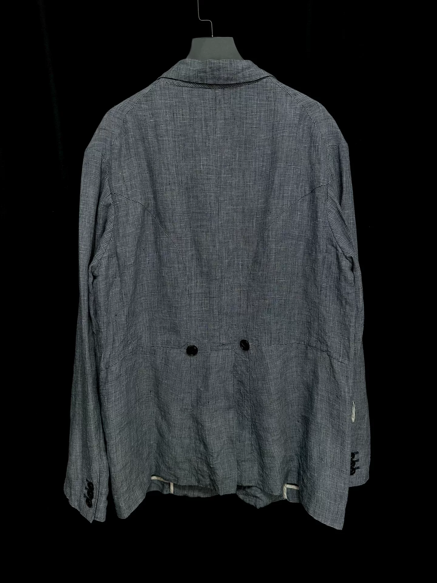 ARTS&SCIENCE Houndstooth Linen Suit — detail