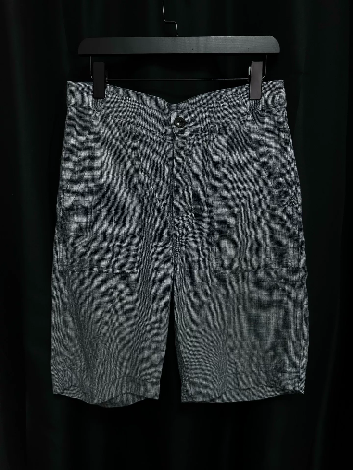ARTS&SCIENCE Houndstooth Linen Suit — front