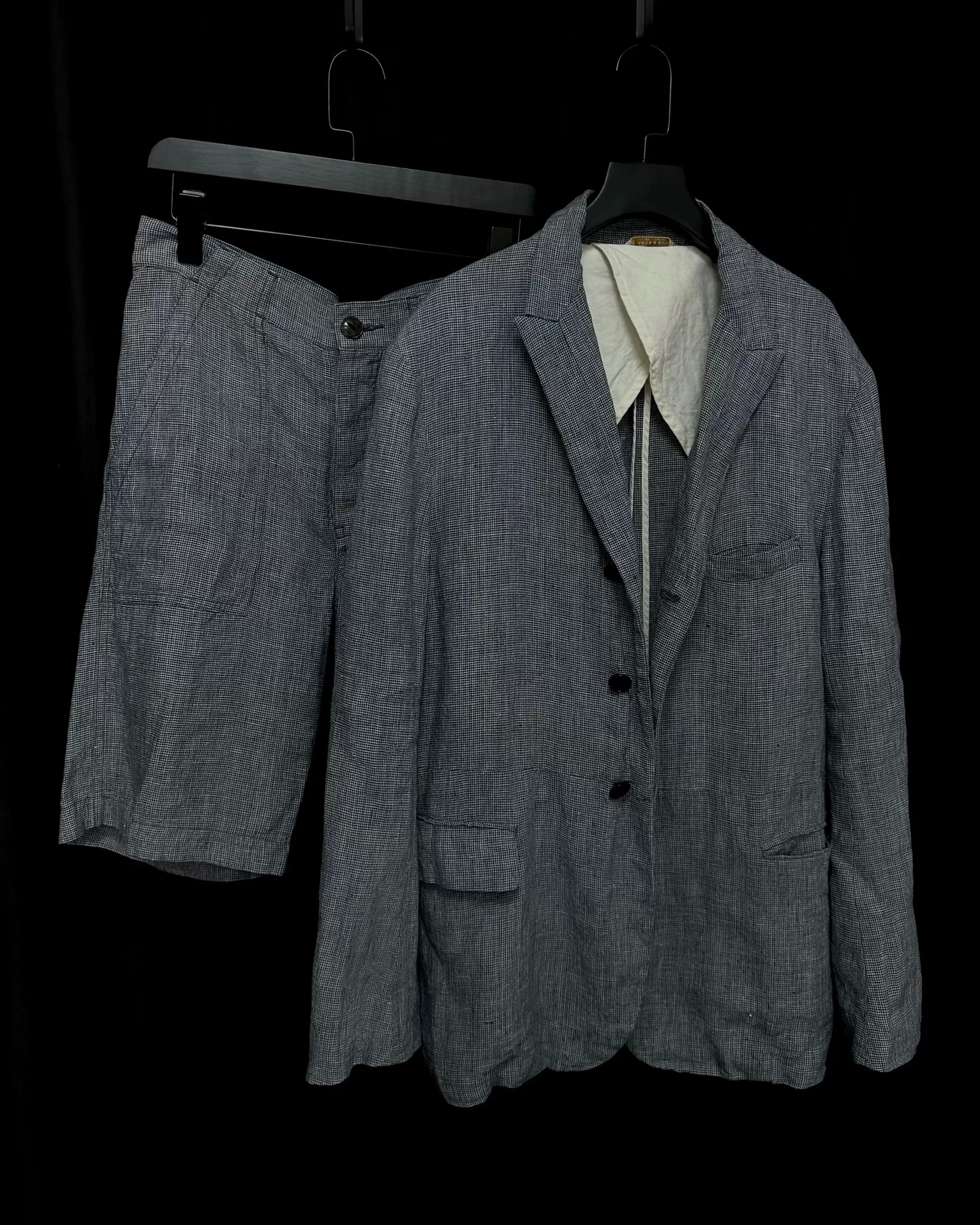 ARTS&SCIENCE Houndstooth Linen Suit