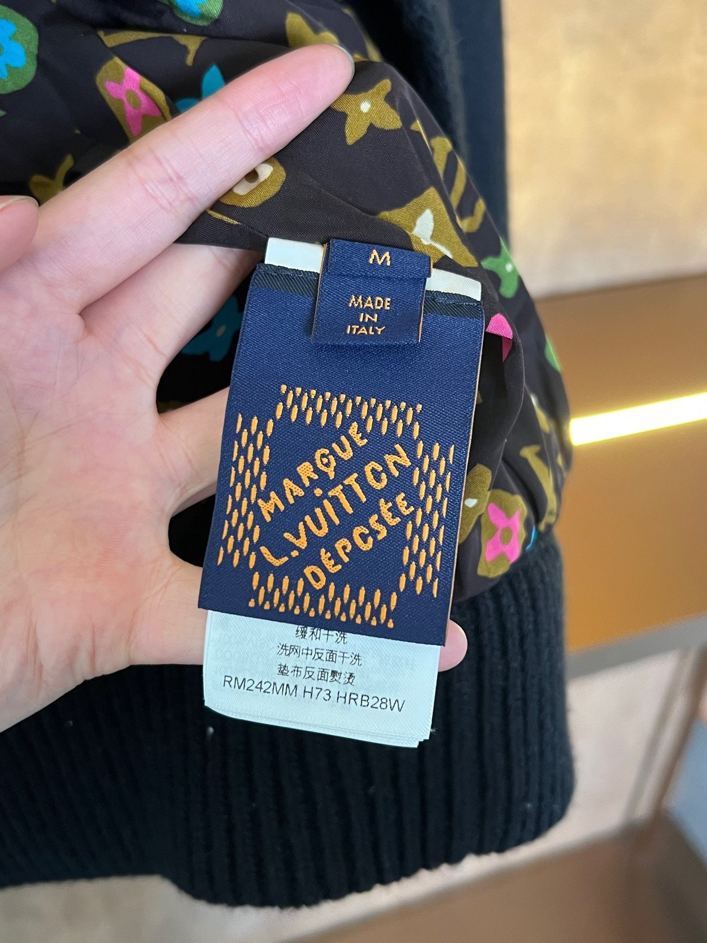 Louis Vuitton Color Block Knit Cardigan — back