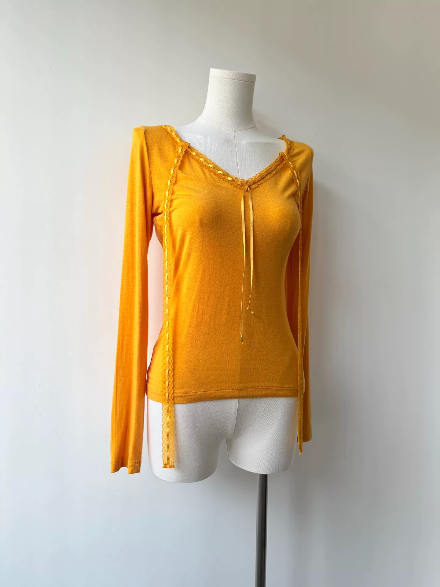 Jean Paul Gaultier Orange Ribbon Top — back