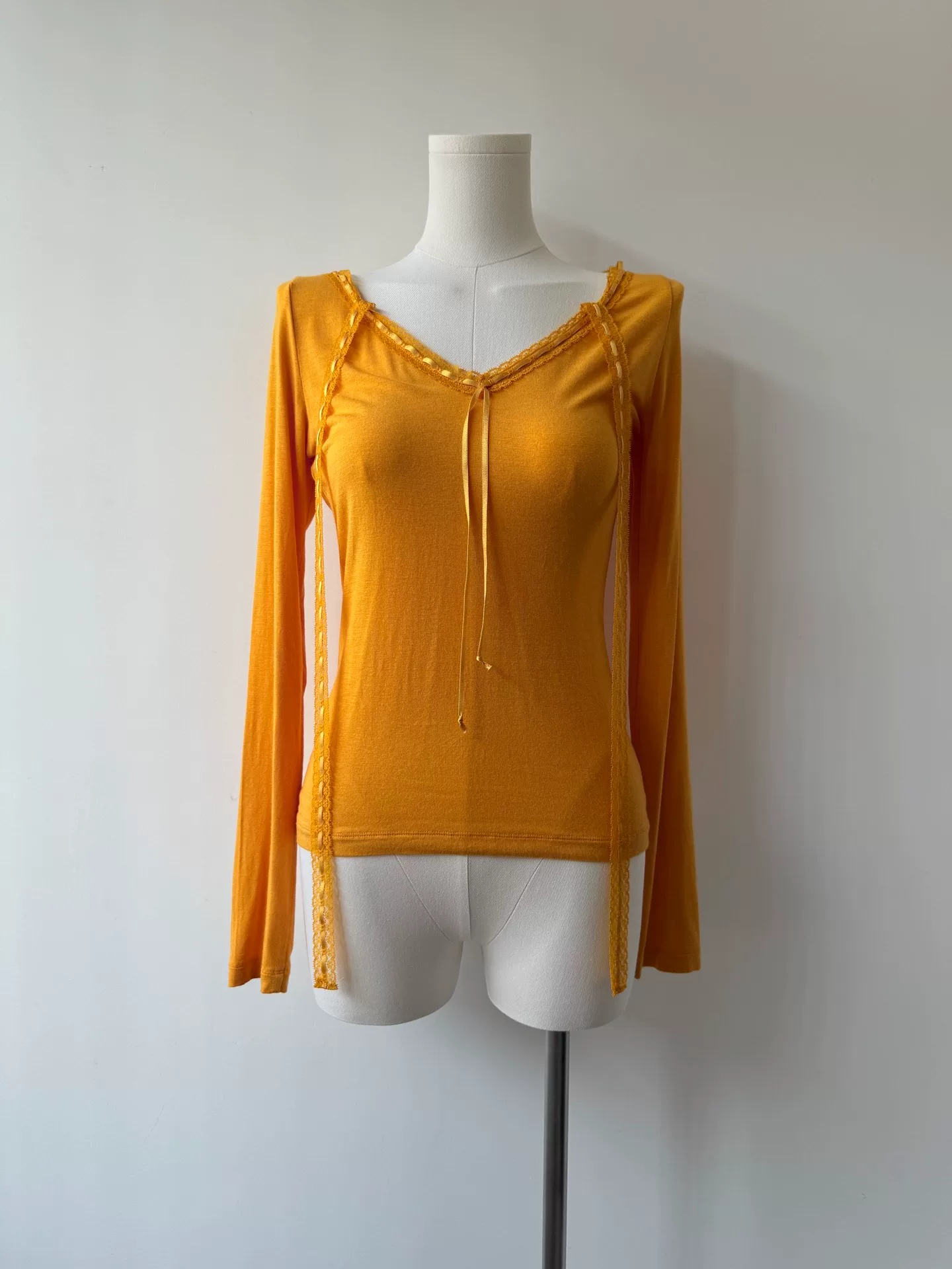 Jean Paul Gaultier Orange Ribbon Top