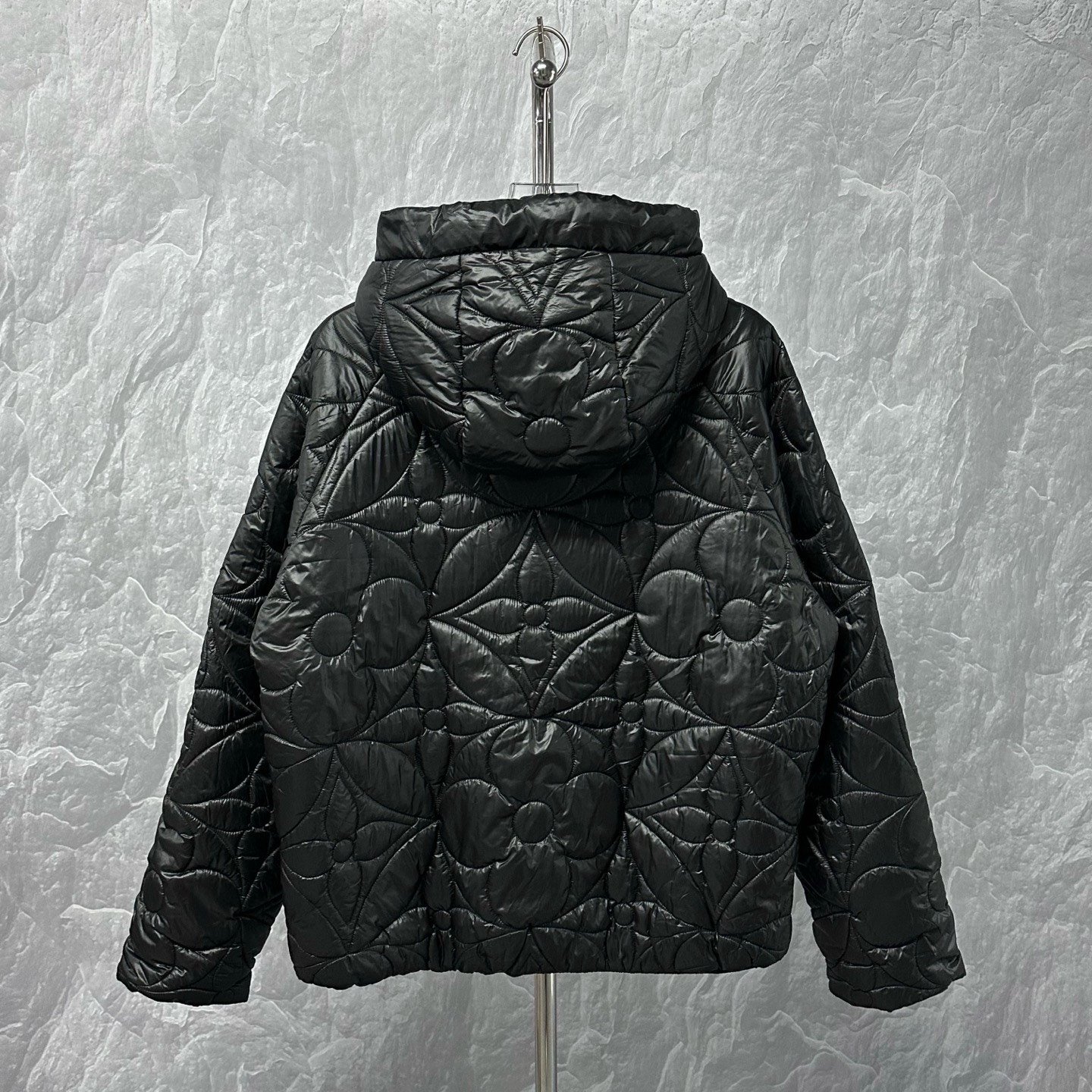 Louis Vuitton Monogram Quilted Hooded Jacket — back