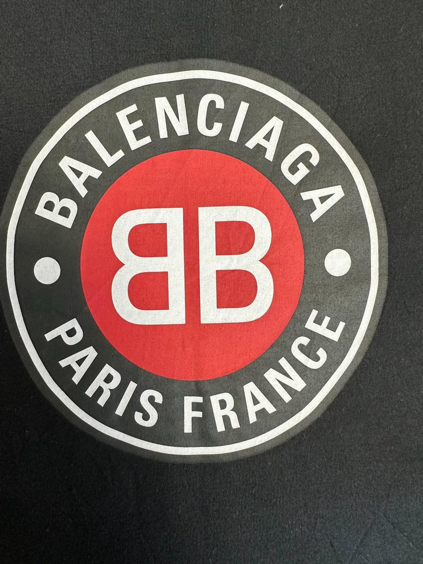 Balenciaga Crew Neck Logo T-shirt — detail