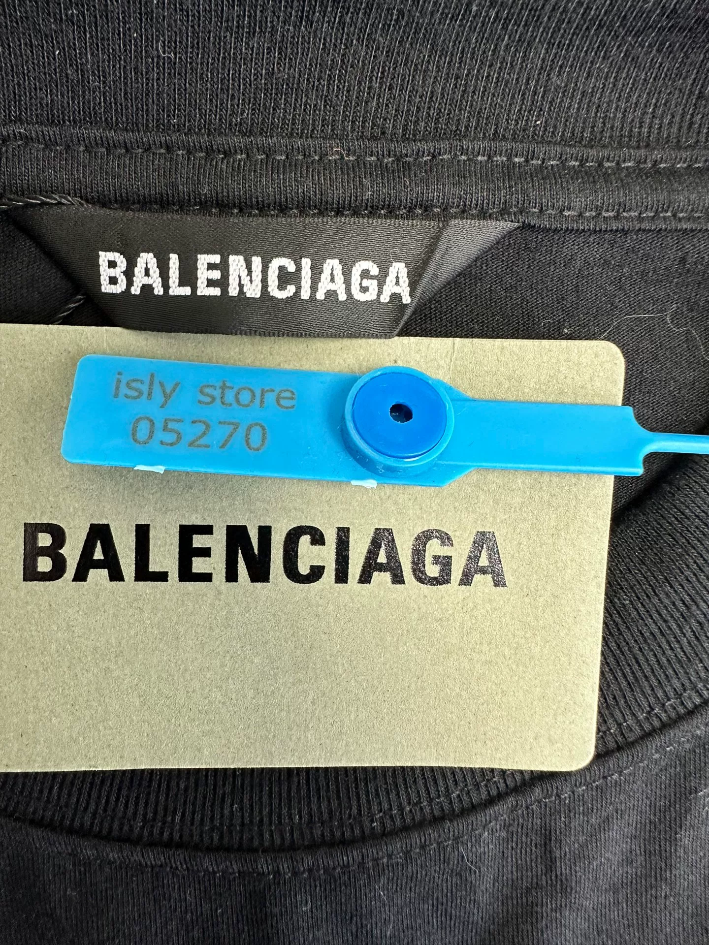 Balenciaga Crew Neck Logo T-shirt — back