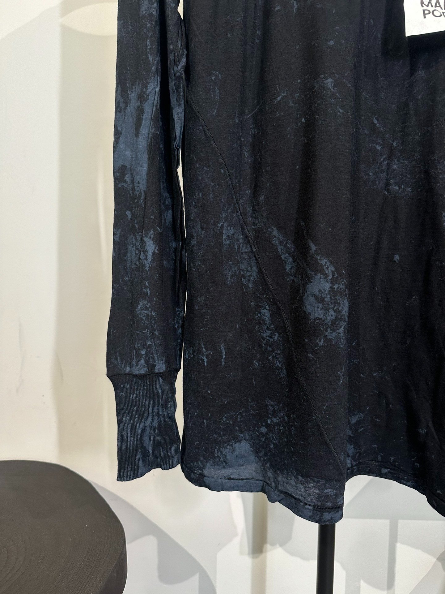 Boris Bidjan Saberi 11by BBS Tie-Dye Long-Sleeve Top — label