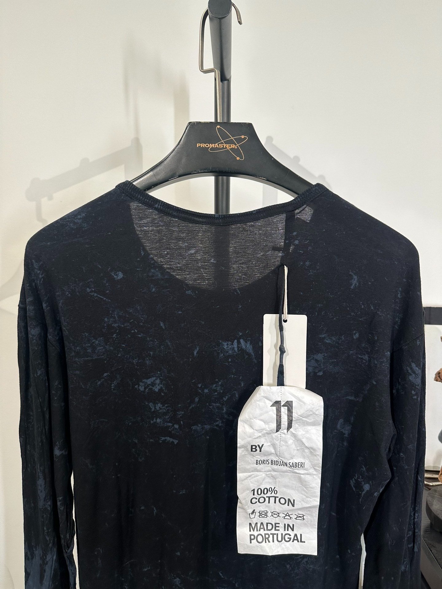 Boris Bidjan Saberi 11by BBS Tie-Dye Long-Sleeve Top — back