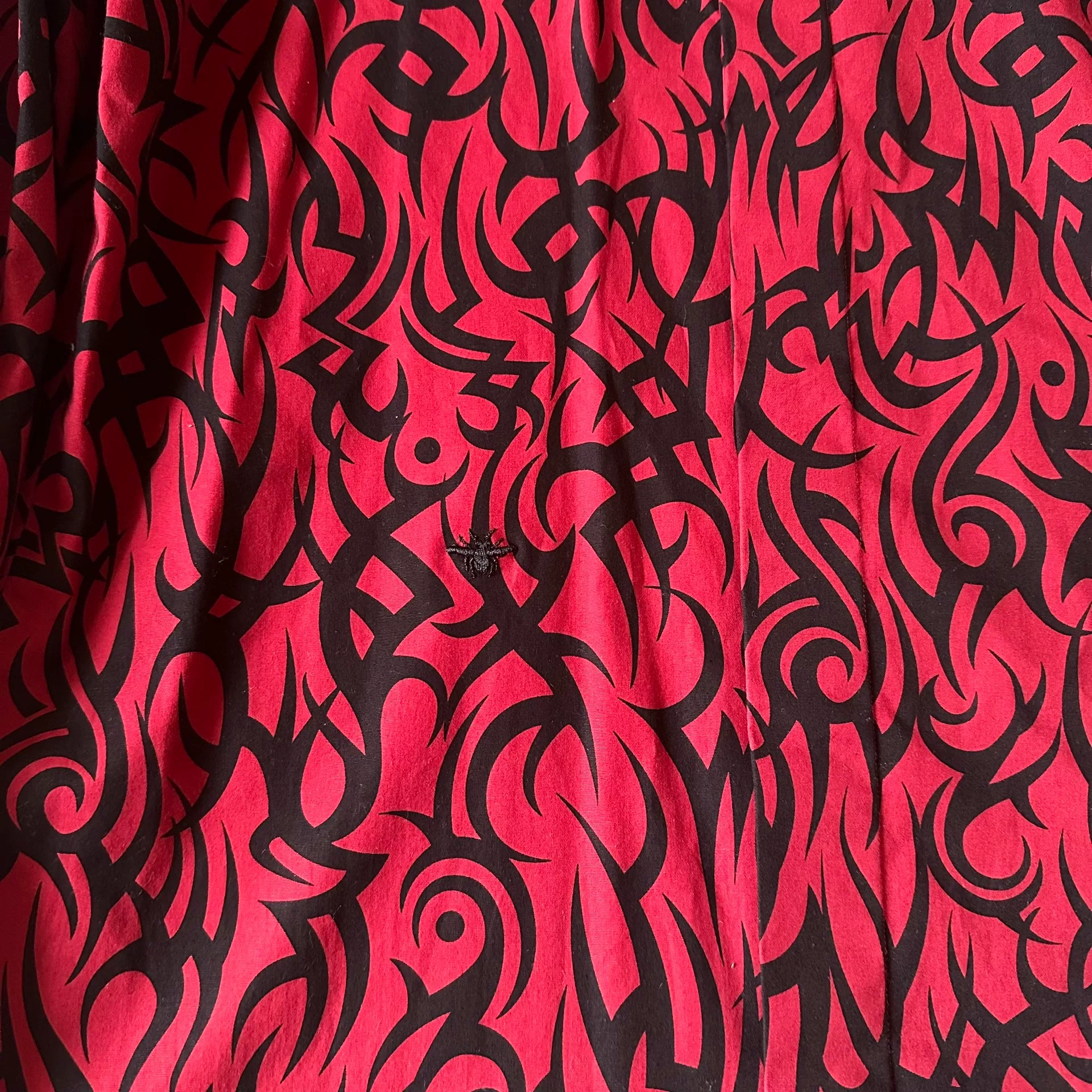 Dior Homme Red Black Thorn Shirt — front