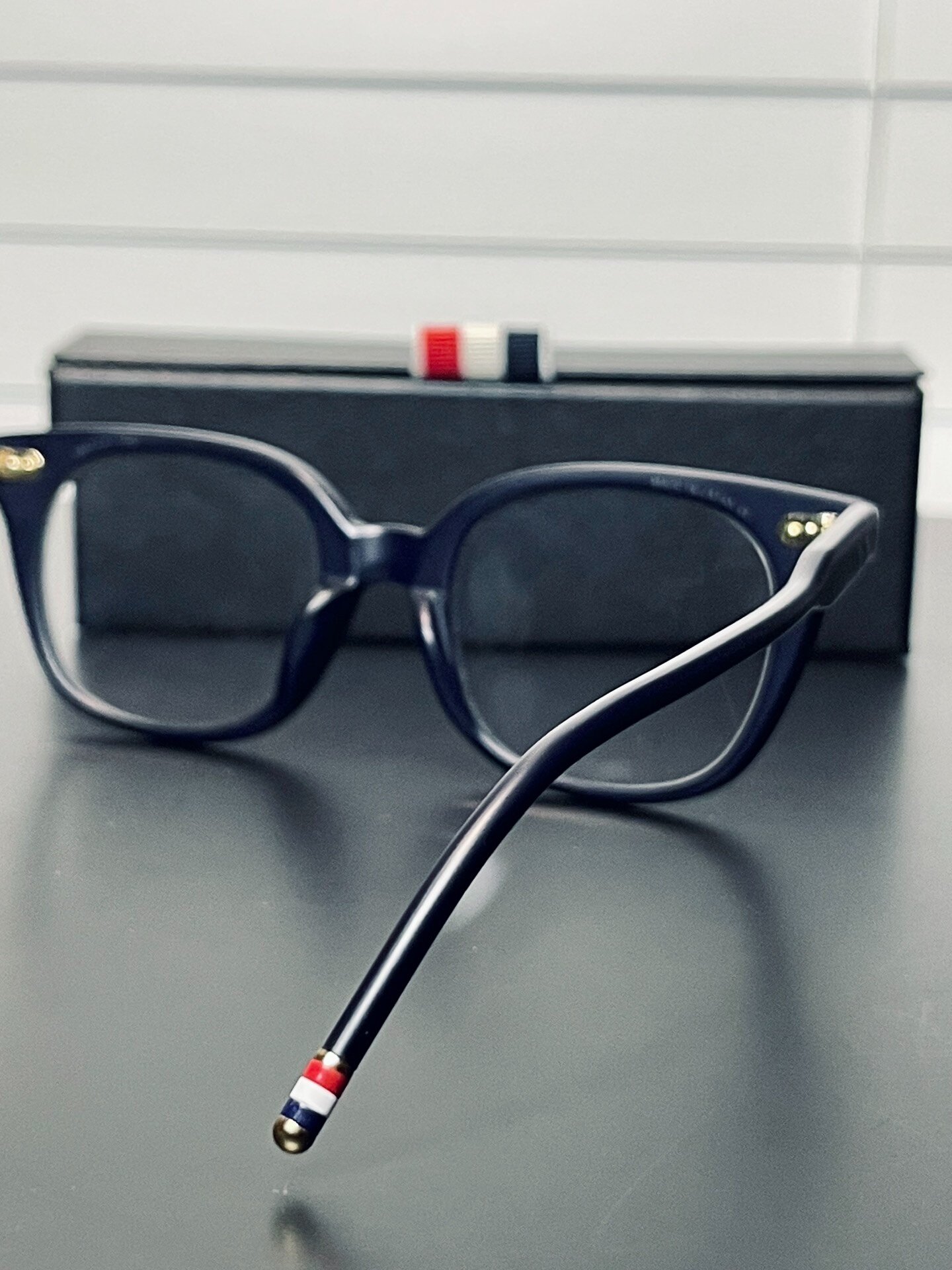 Thom Browne TB-405 Navy Optical Glasses — back