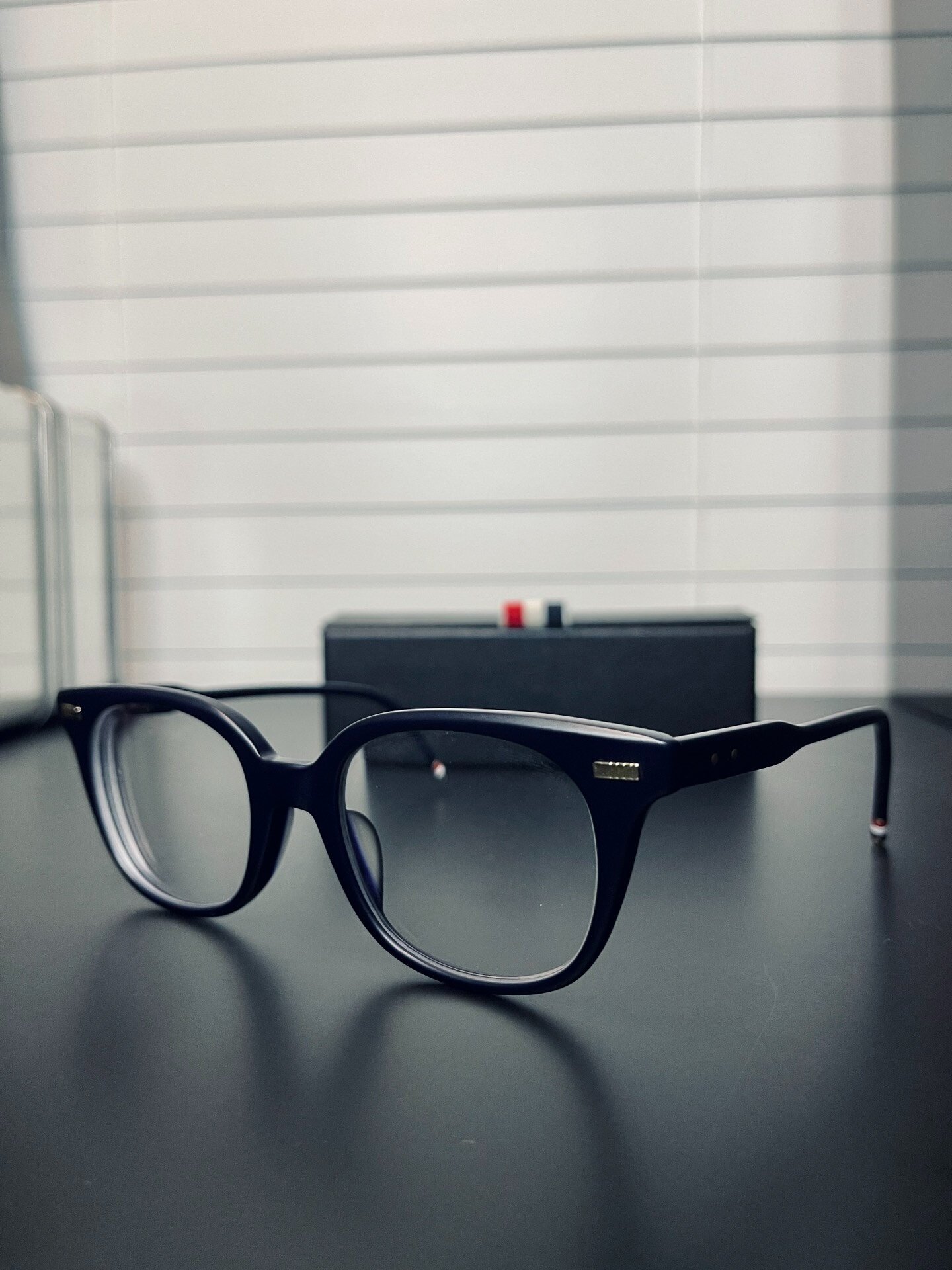 Thom Browne TB-405 Navy Optical Glasses — detail