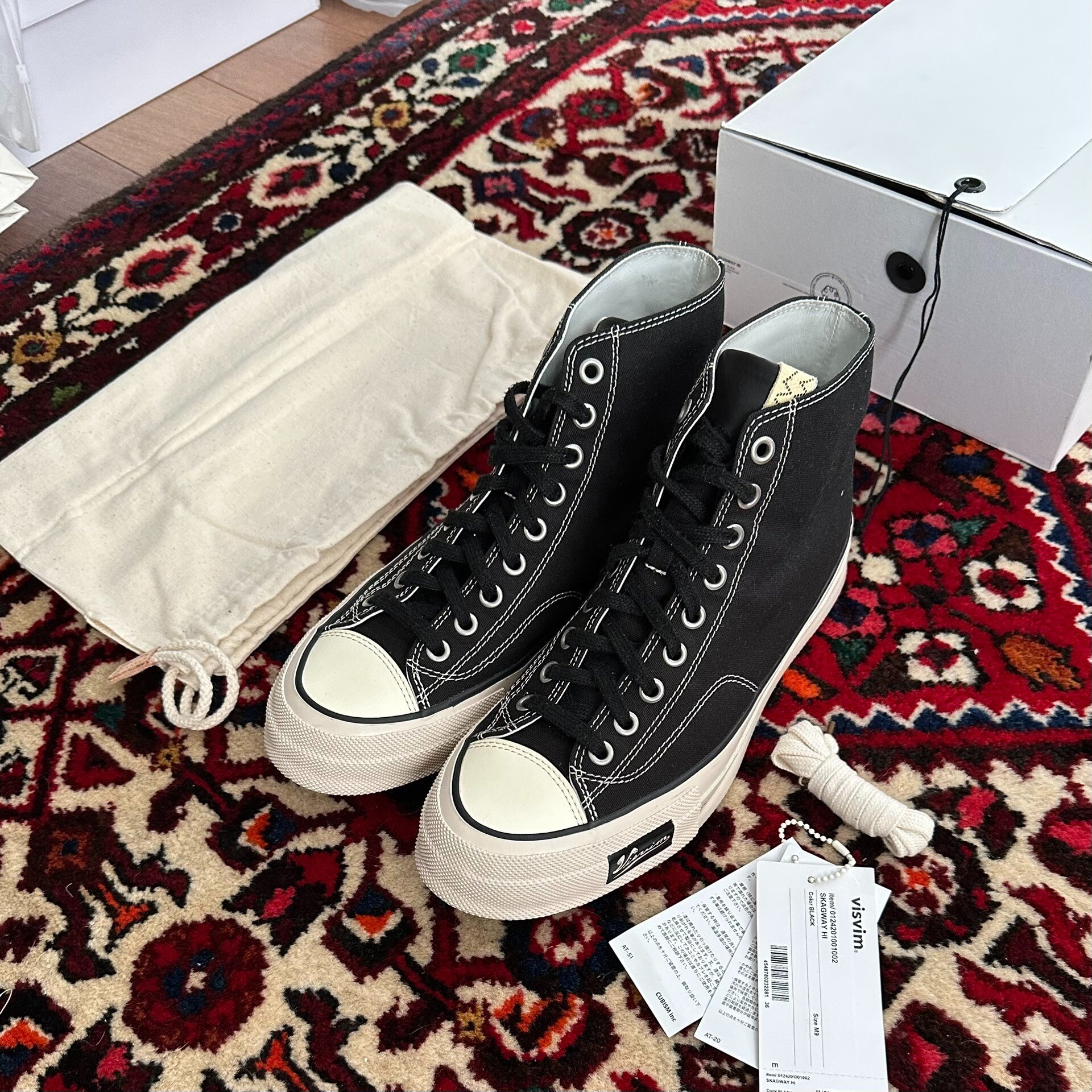 visvim 24AW Skagway Hi Canvas Shoes — front