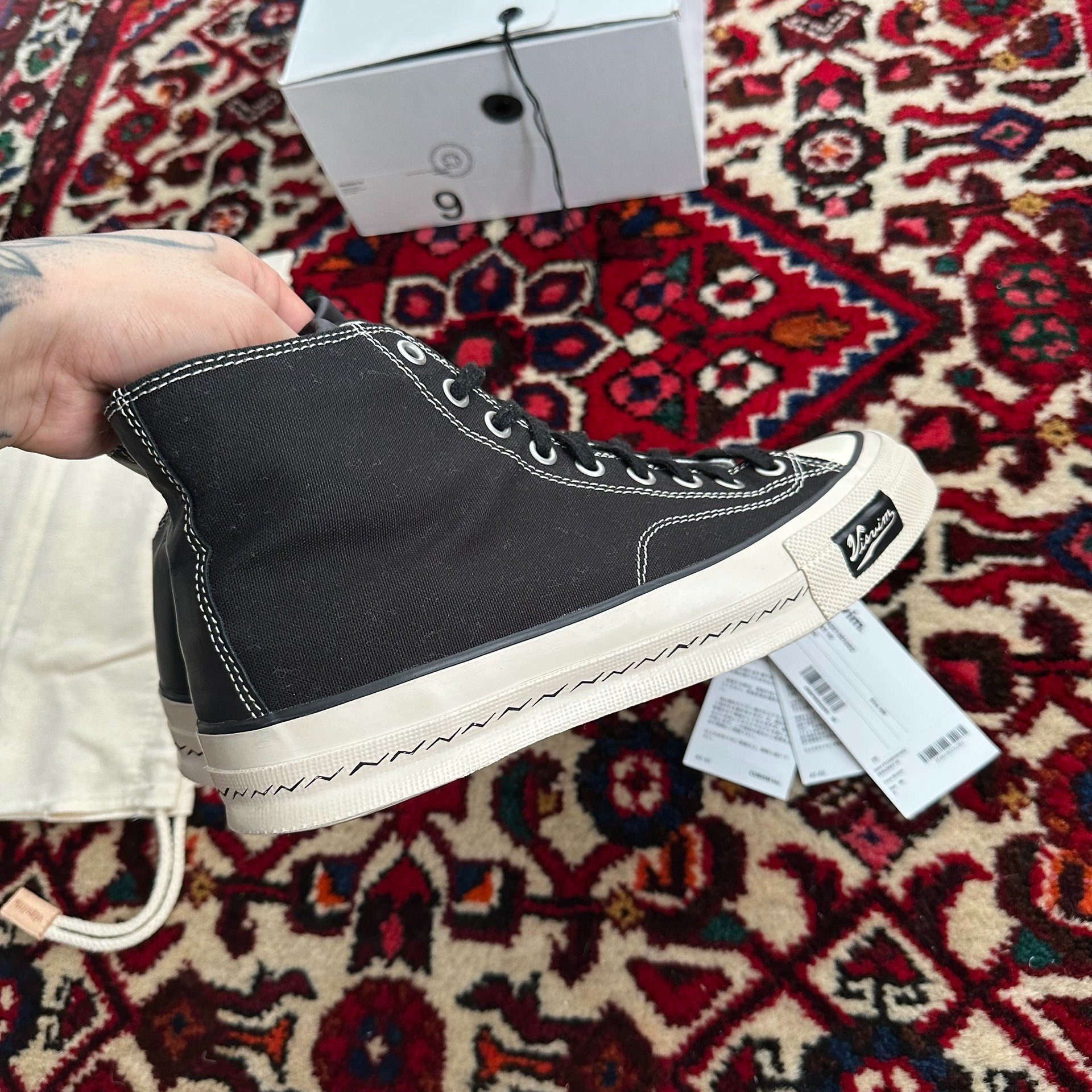 visvim 24AW Skagway Hi Canvas Shoes — back