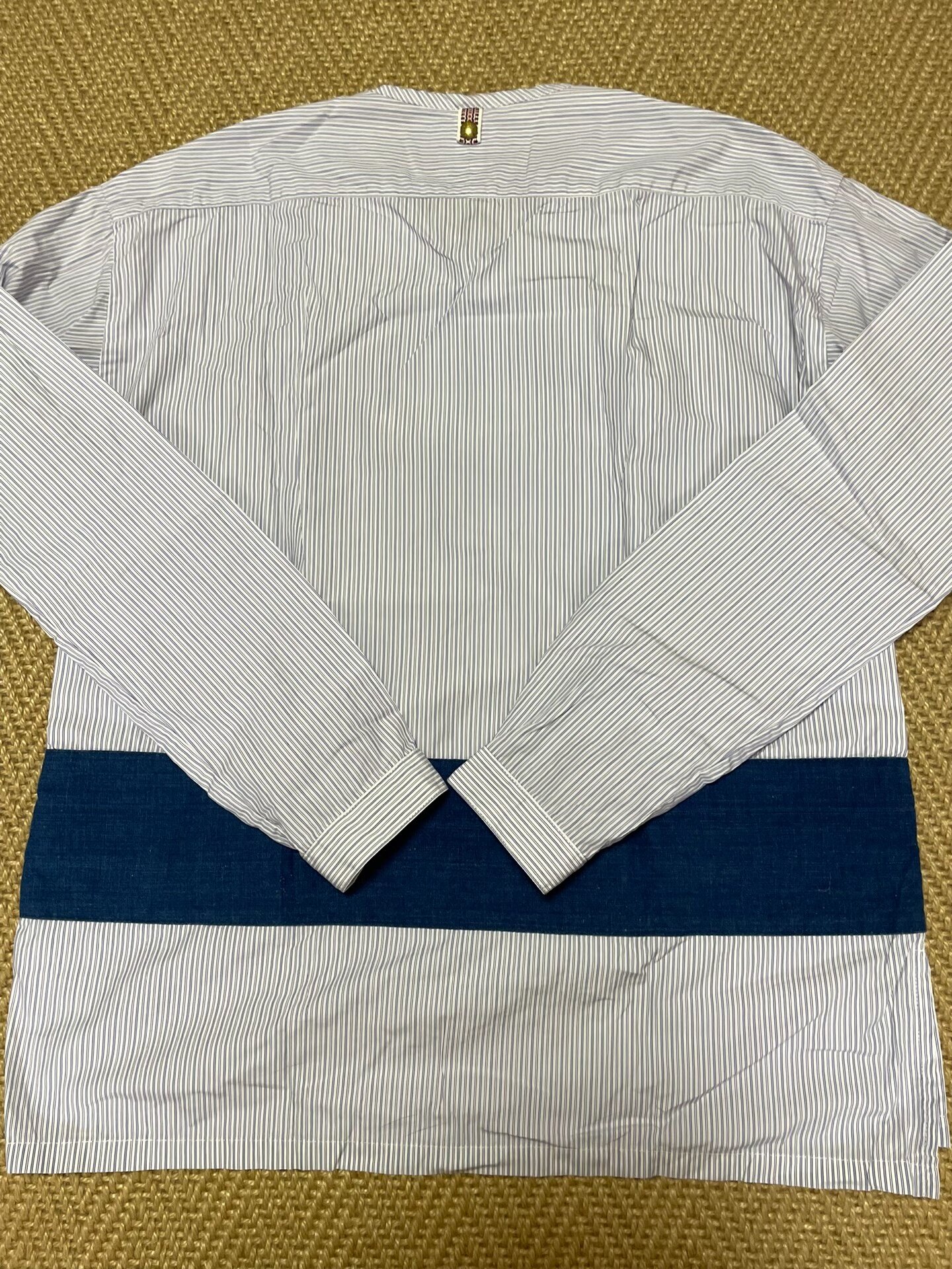VISVIM KERCHIEF BORDER Stripe Crew Neck Shirt — front