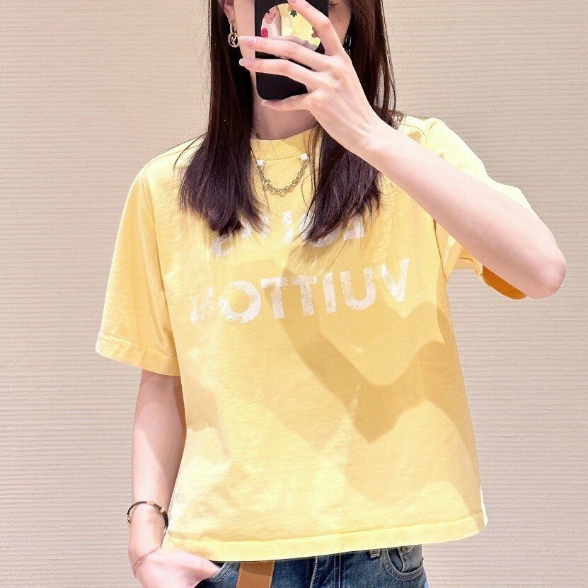 Louis Vuitton FW24 Distressed Print Chain Tee