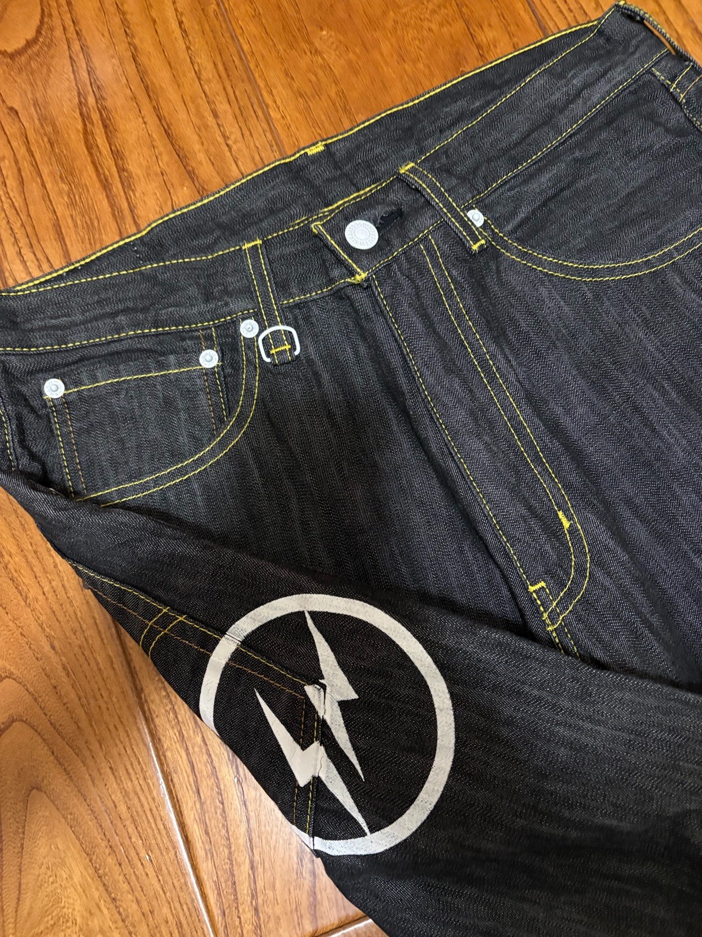 Levi's Fenom Raw Selvedge Jeans — label