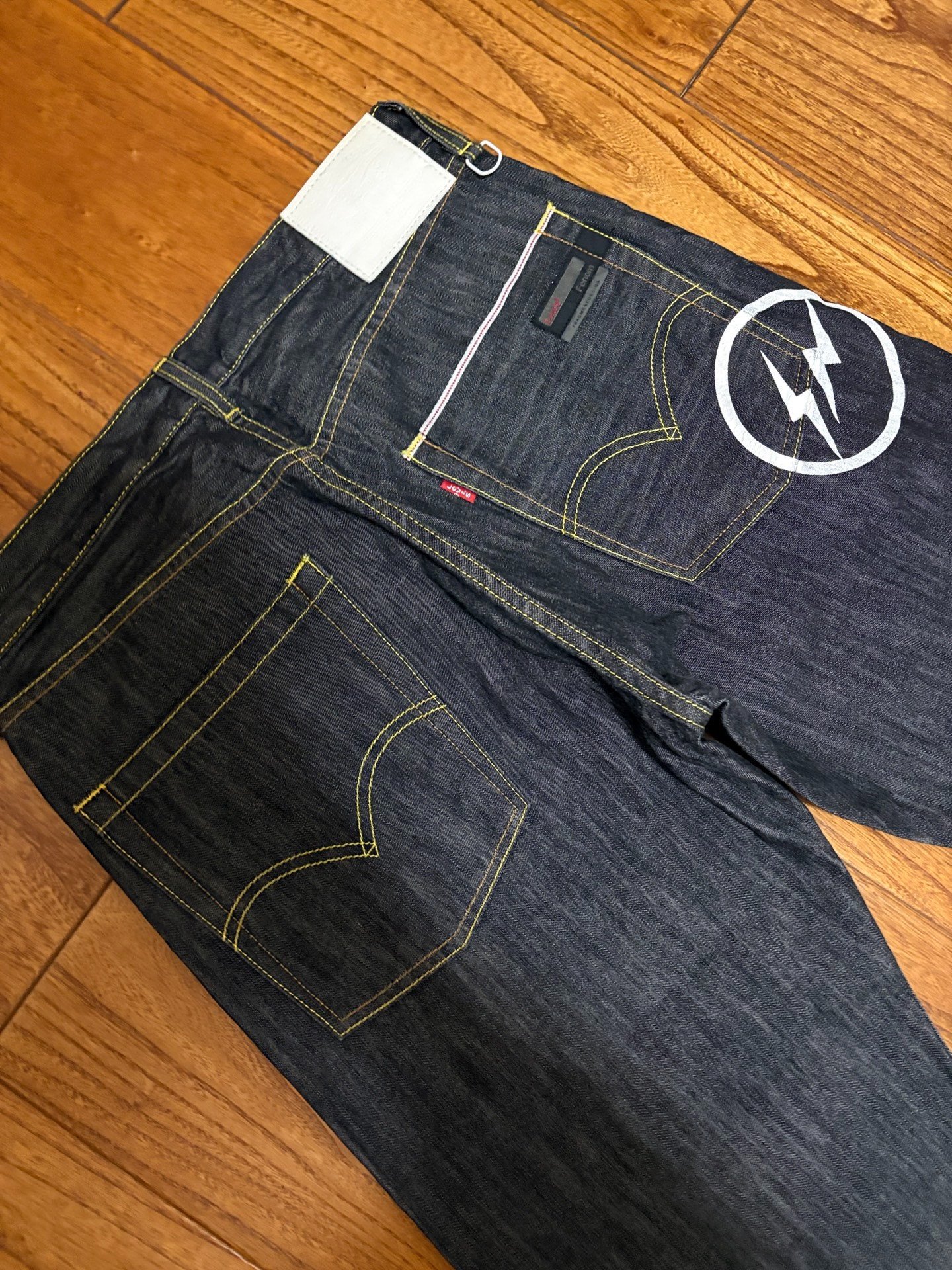 Levi's Fenom Raw Selvedge Jeans — back