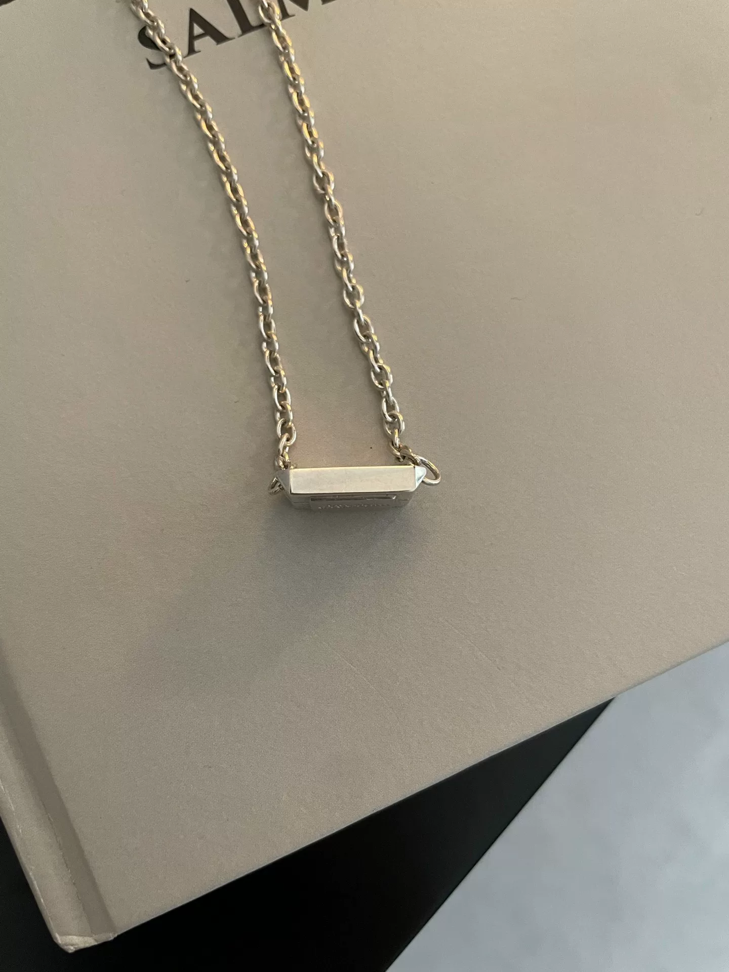 Jean Paul Gaultier 925 Silver Pendant Necklace — front