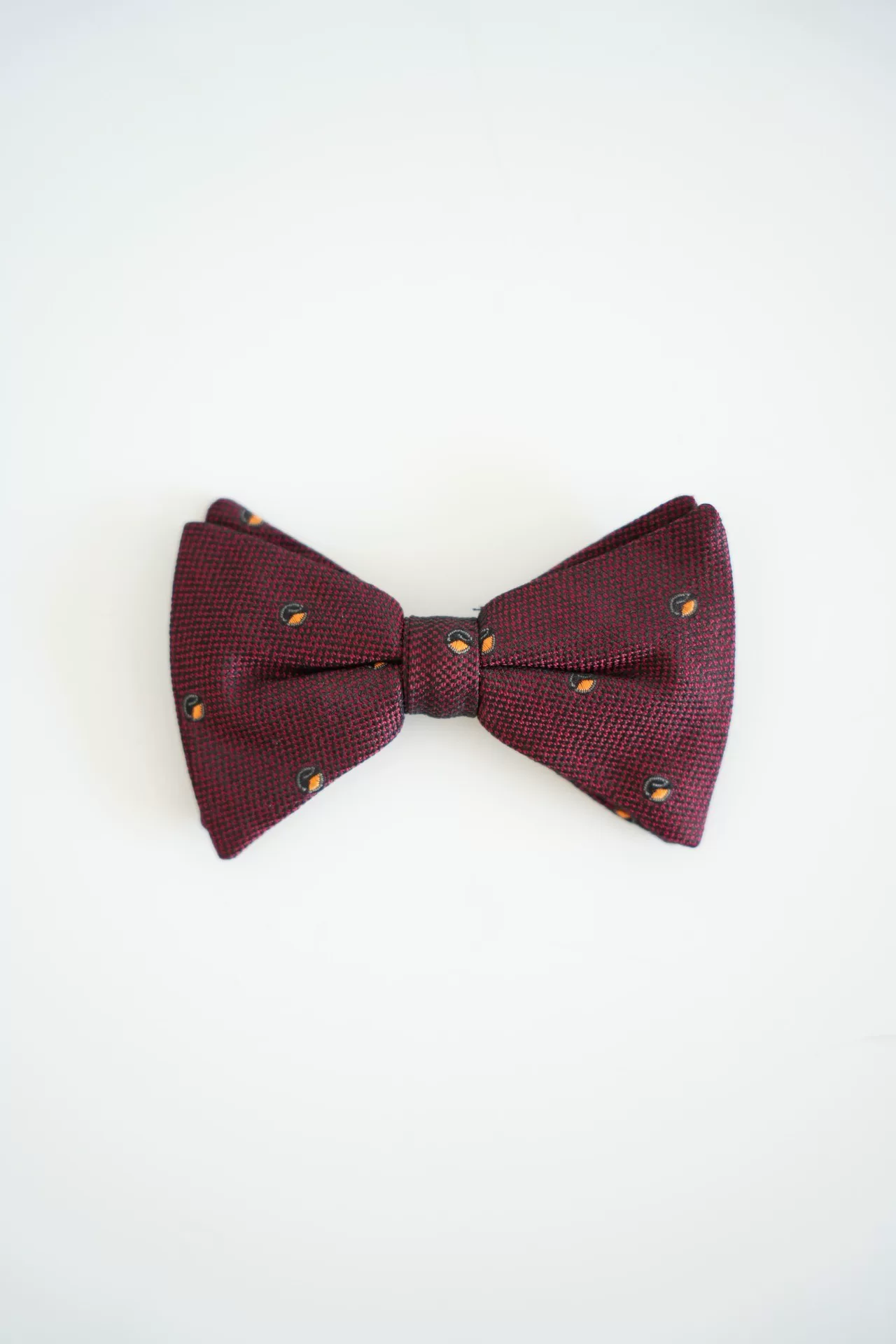 Yohji Yamamoto 80s Burgundy Silk Bow Tie