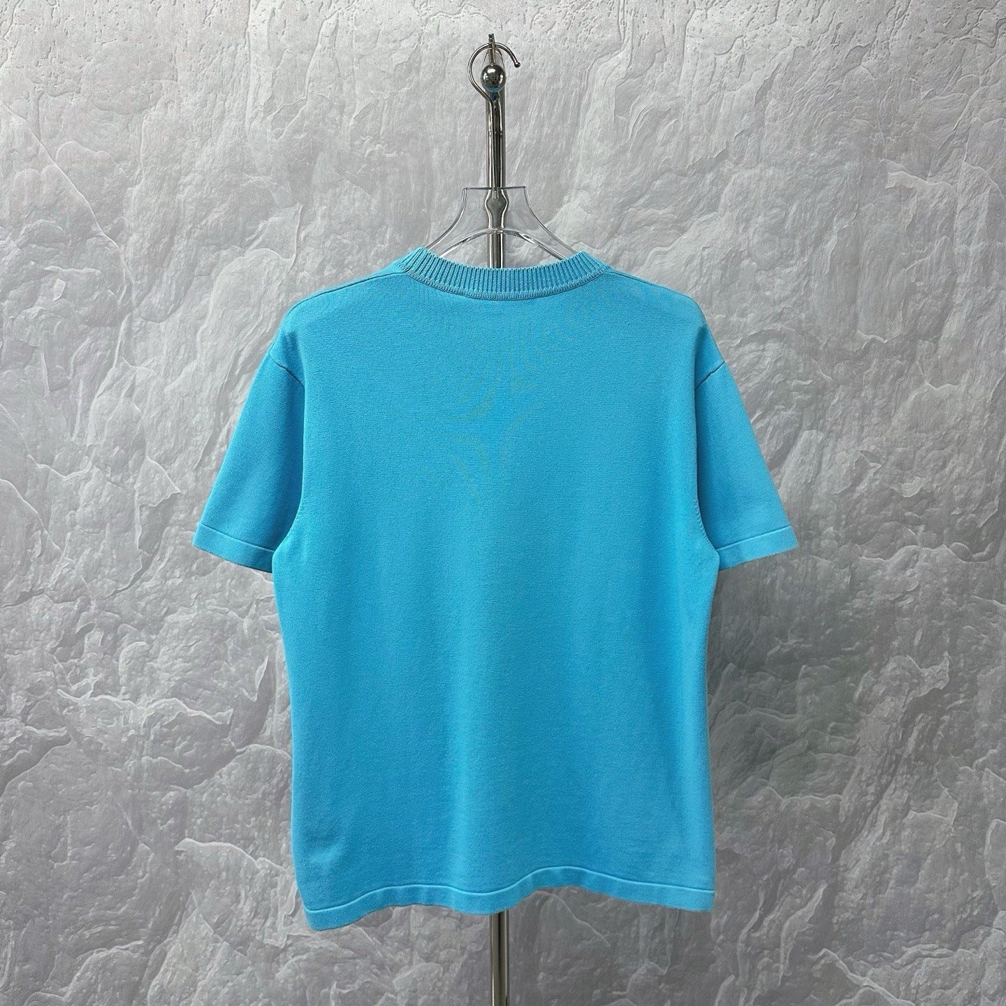 Louis Vuitton Pin Letter Embroidered Knit Tee — back