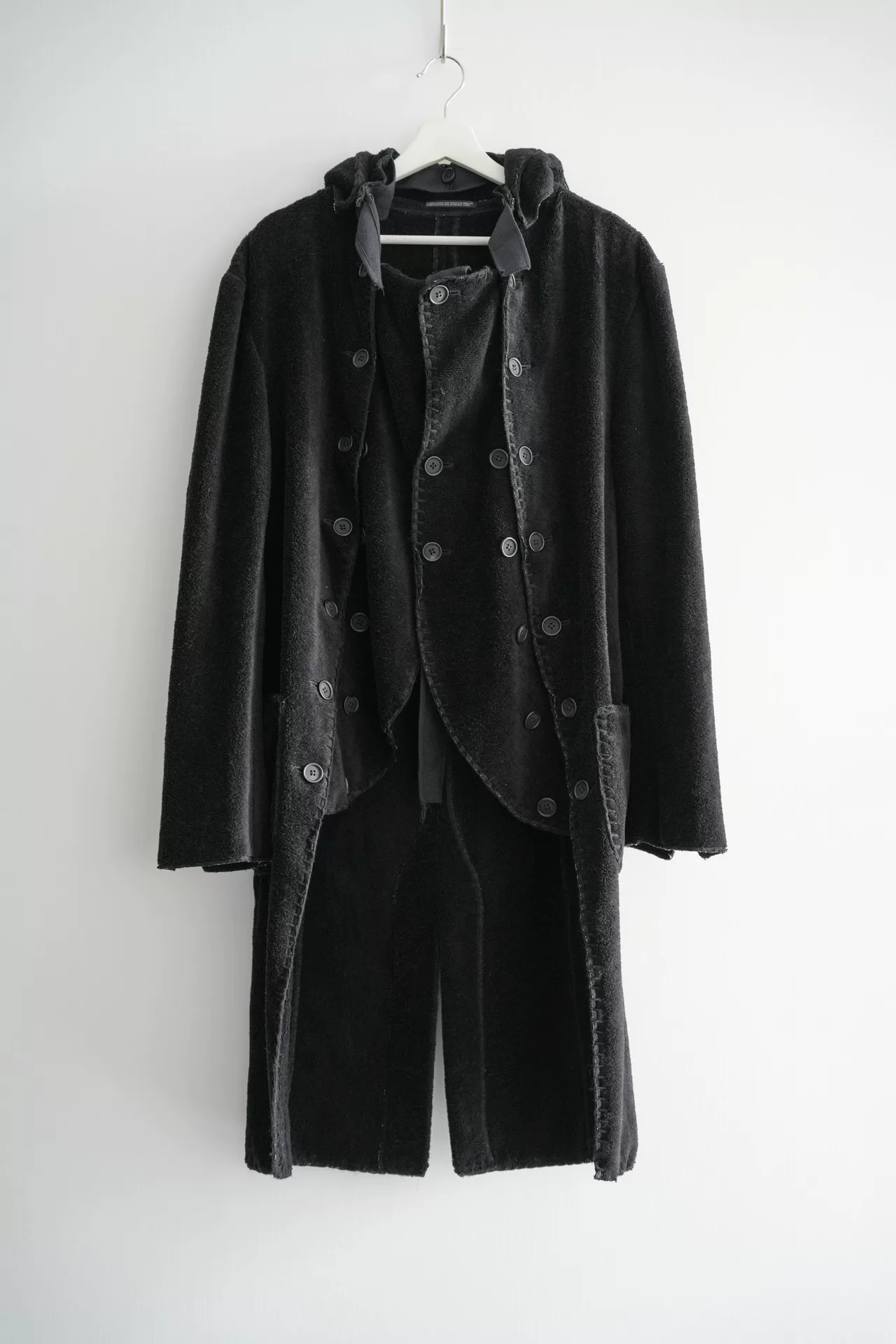 Yohji Yamamoto 21AW Multi-Button Hooded Coat