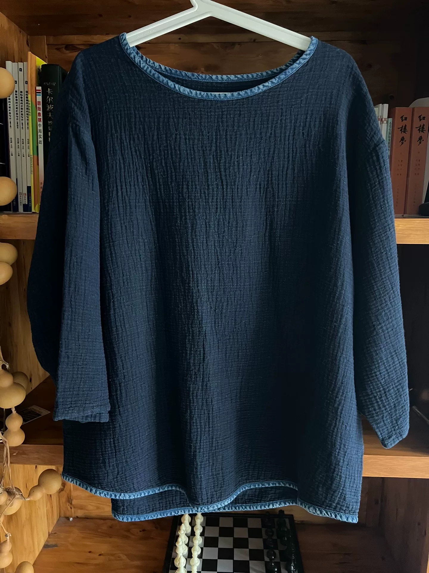 Porter Classic Indigo Sashiko Robe Coat
