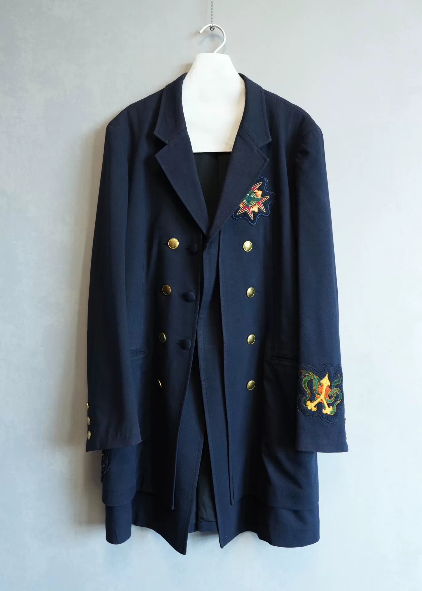 Yohji Yamamoto 12AW Double-Breasted Gold Button Coat