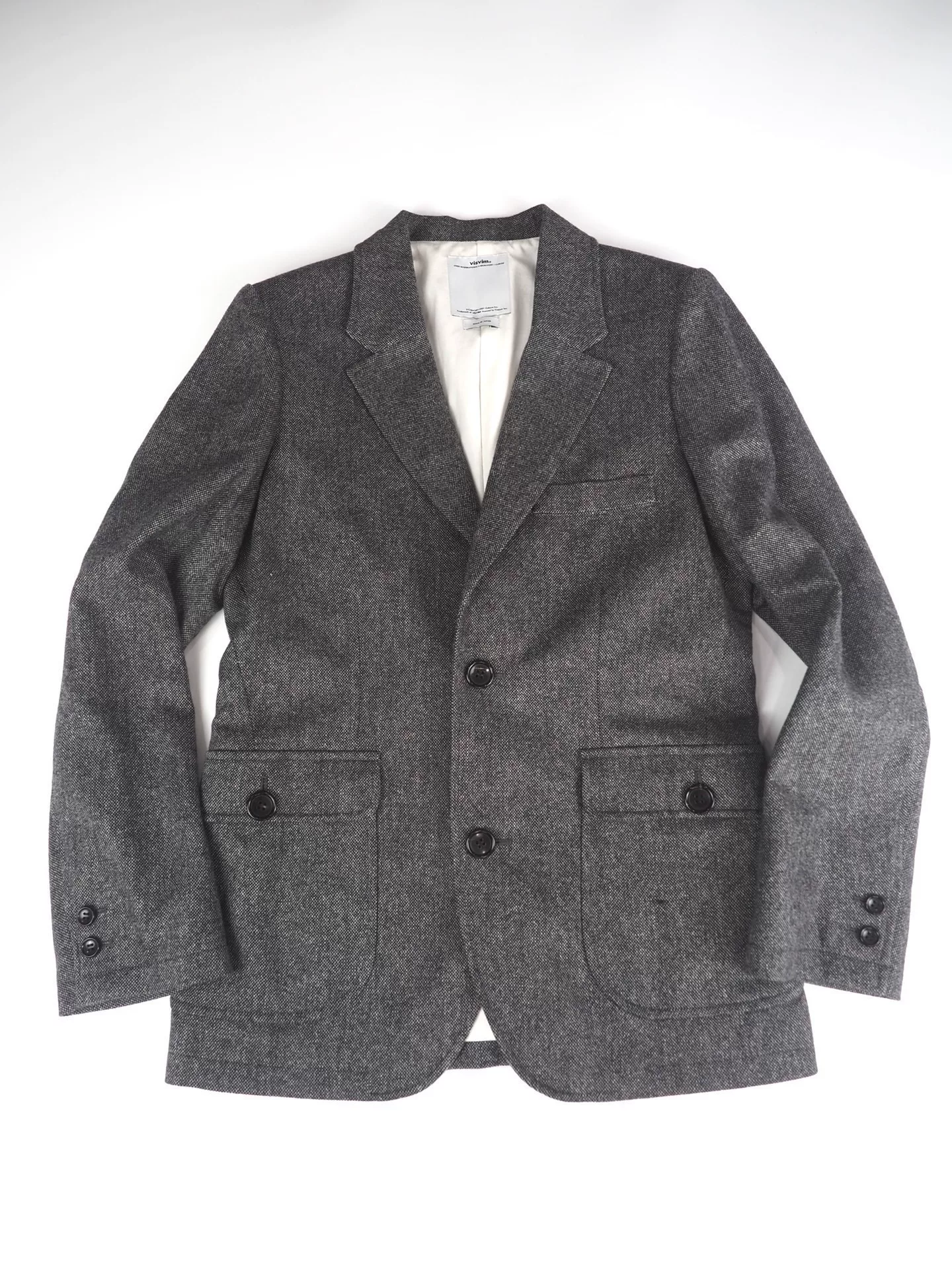 Visvim Academia Deep Gray Wool Blazer