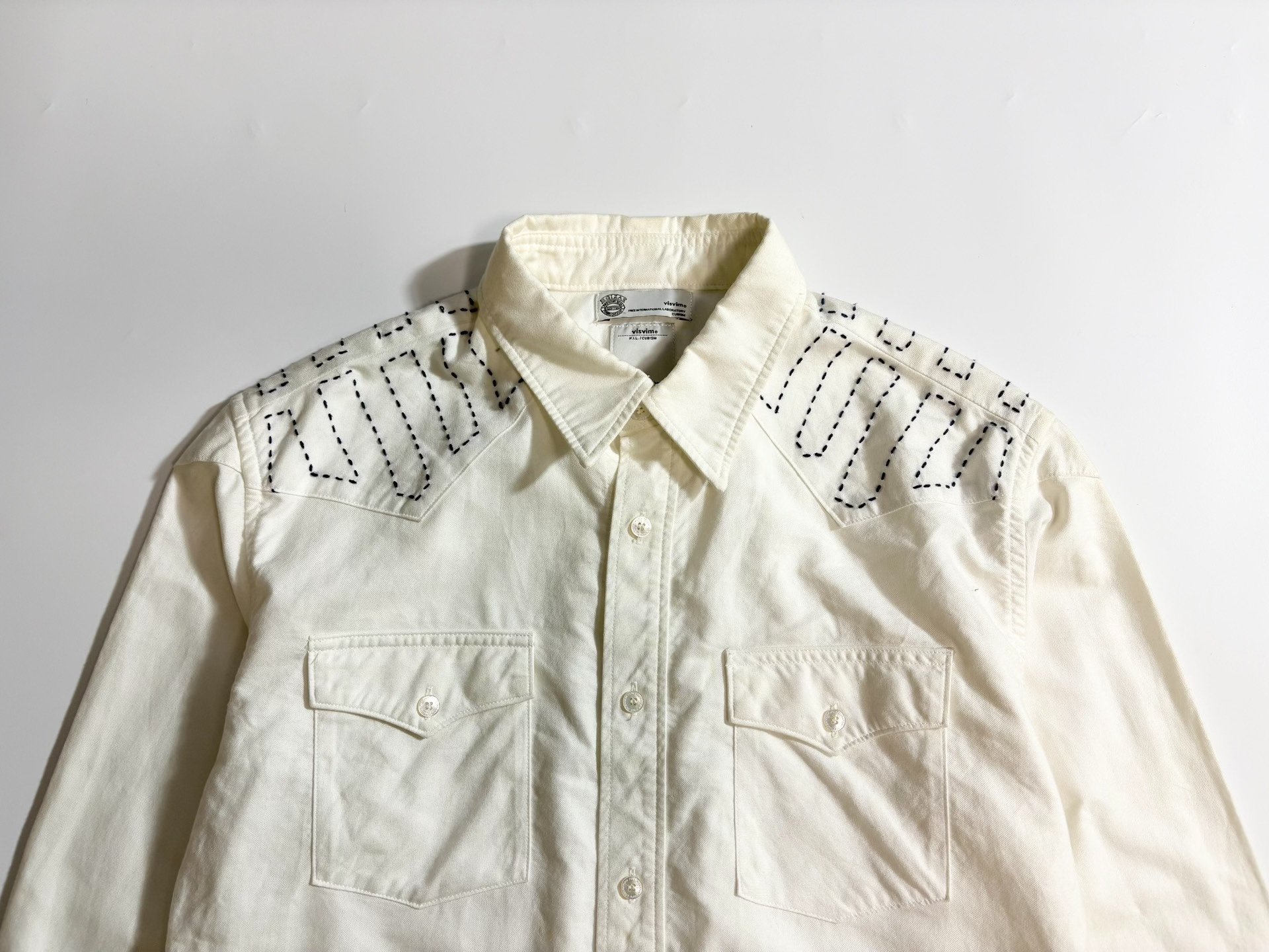 VISVIM GIZA Sashiko Shirt — front