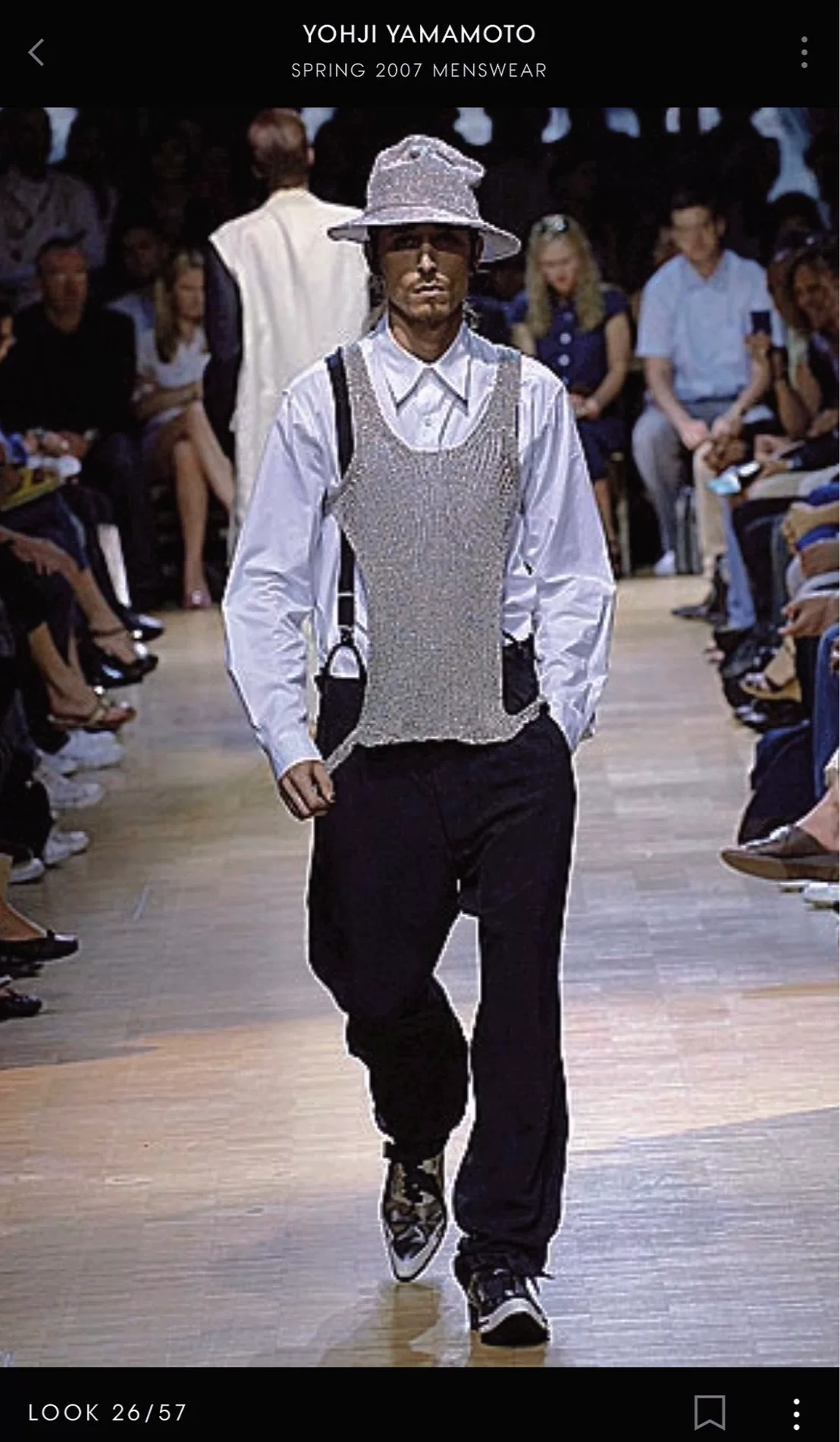 Yohji Yamamoto 07ss Silver Chain Vest — front