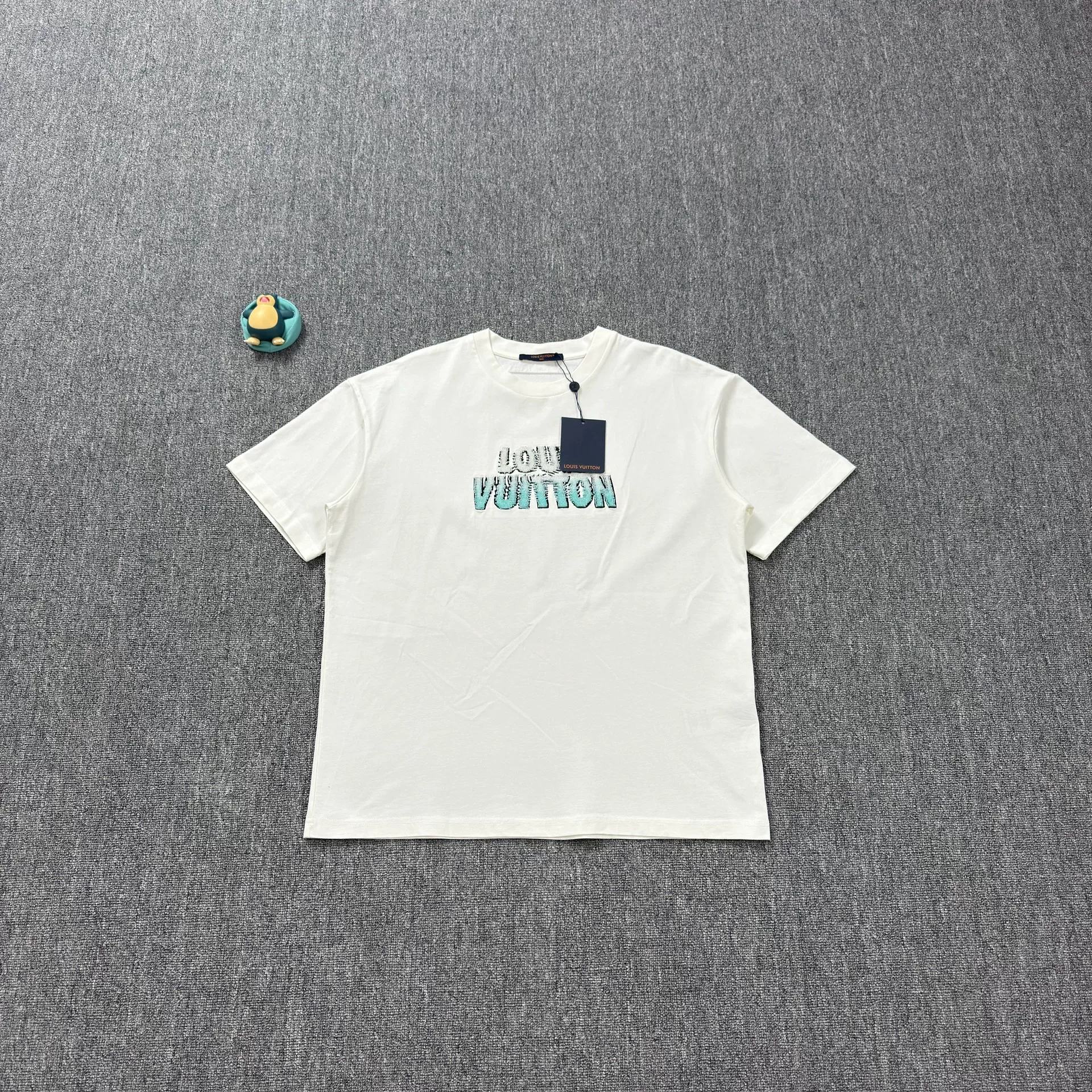 Louis Vuitton Beaded Letter Short-Sleeve T-Shirt
