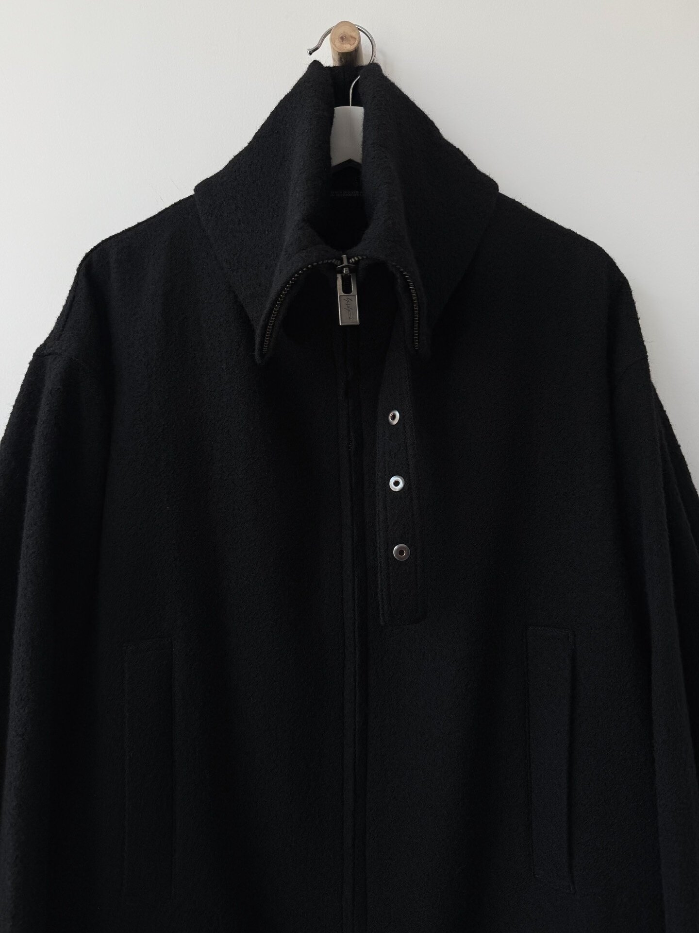 Yohji Yamamoto Femme 21AW Oversized Wool Coat — back