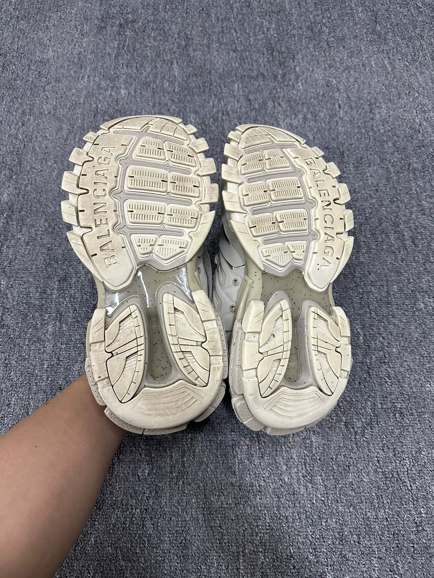 Balenciaga Triple S Dad Shoes — label