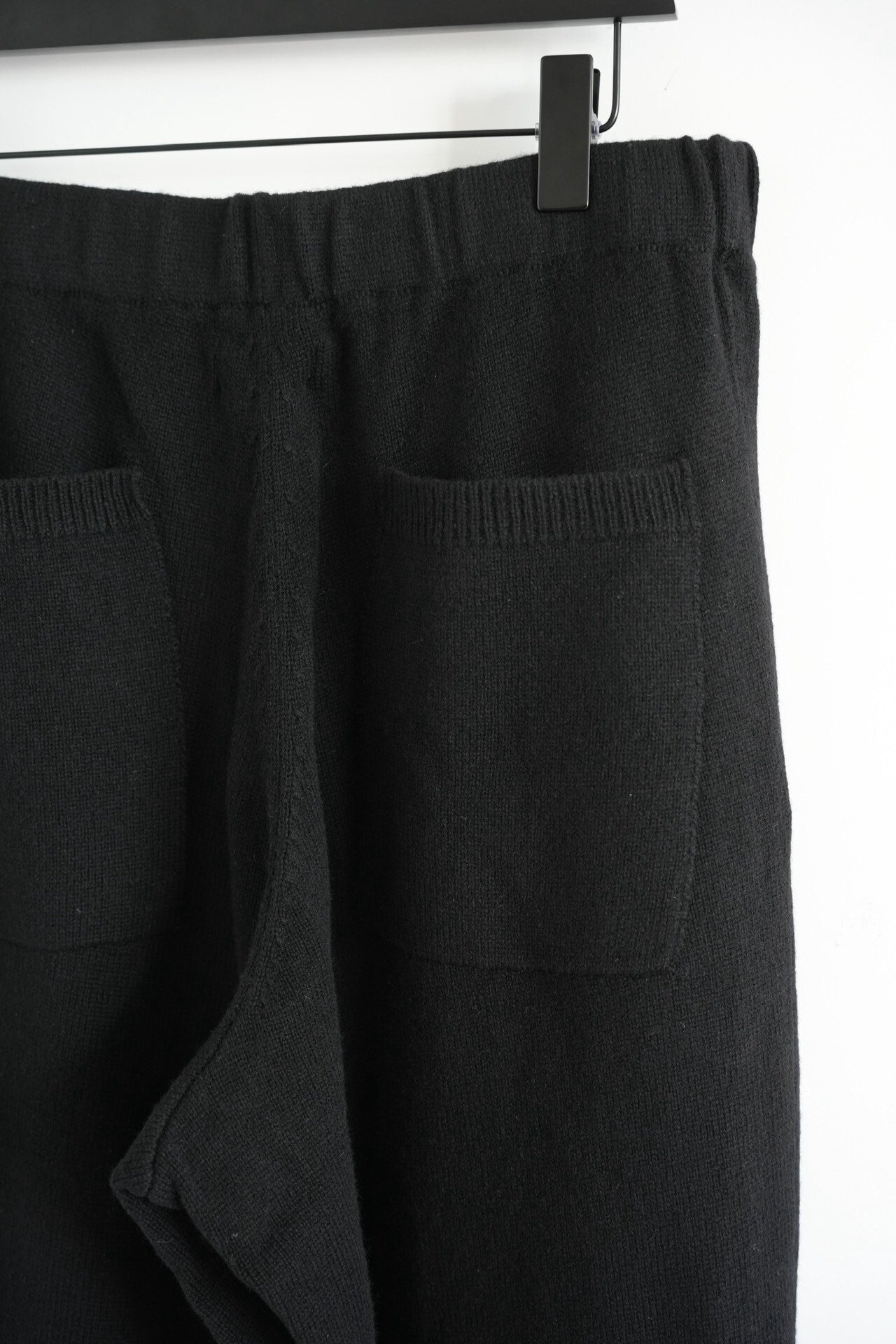 Yohji Yamamoto 24AW Wool Knit Sweatpants — label